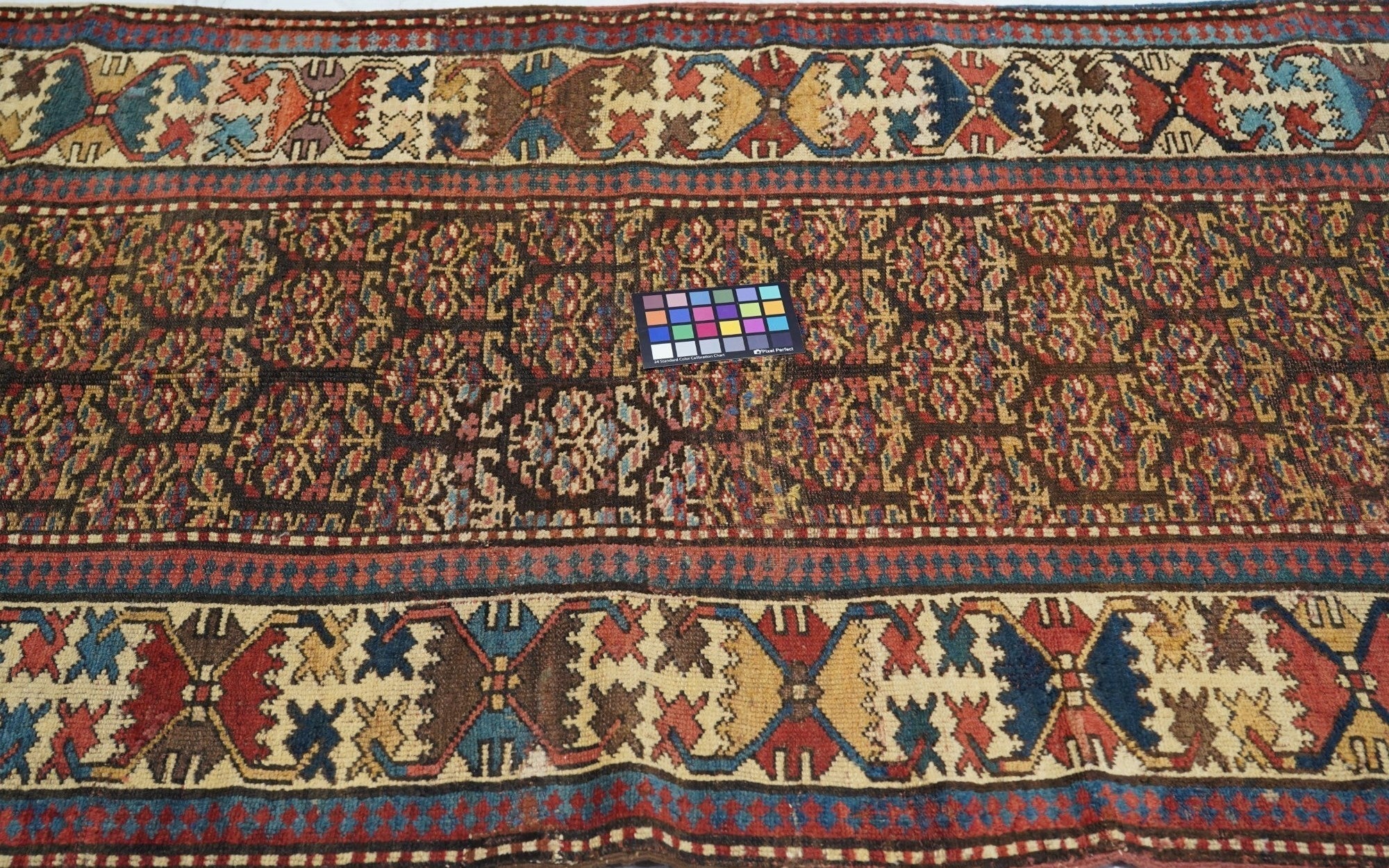 Antique Caucasian Kazak Runner 3'6'' x 10'9''