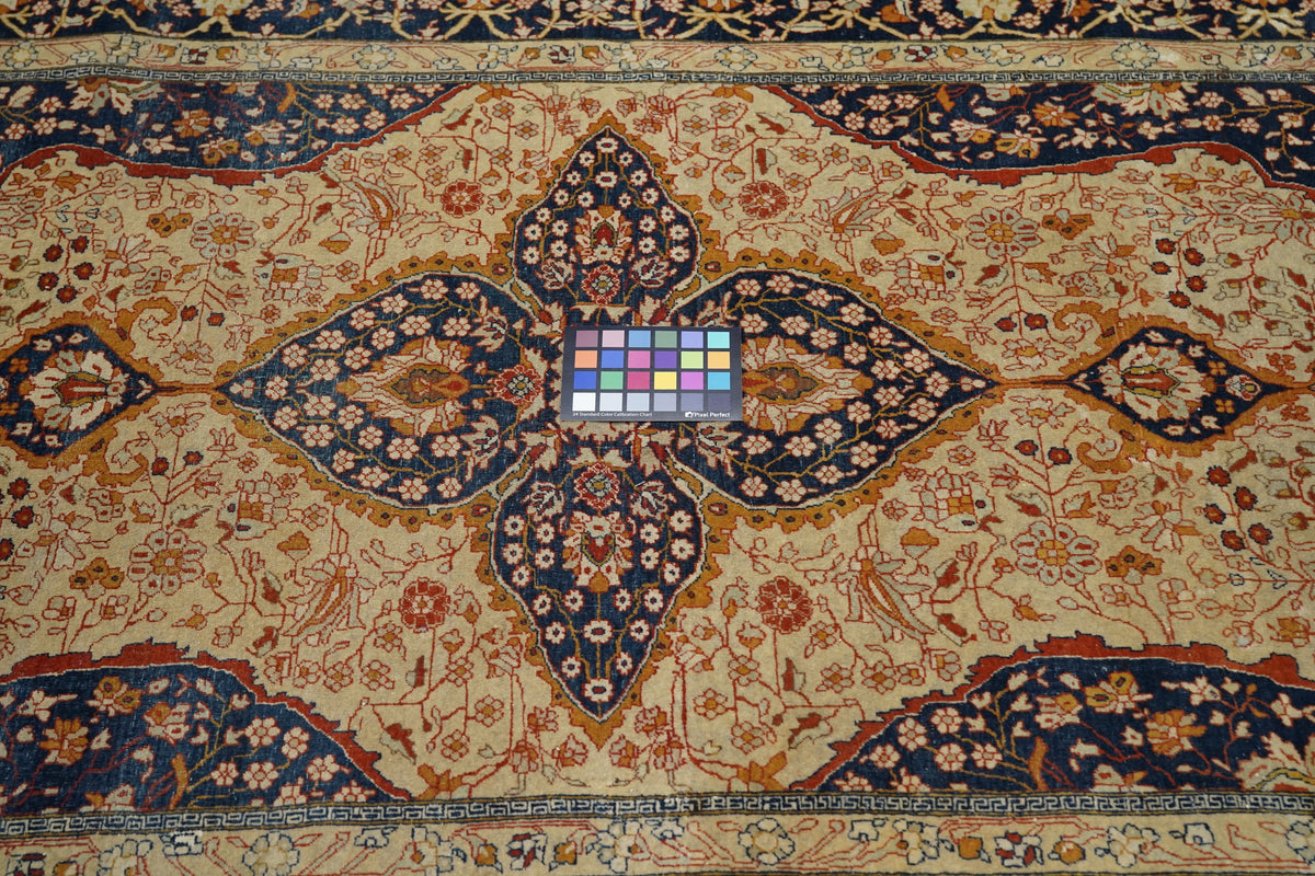 Antique Mohtashem Kashan Rug 4'2'' x 6'8"
