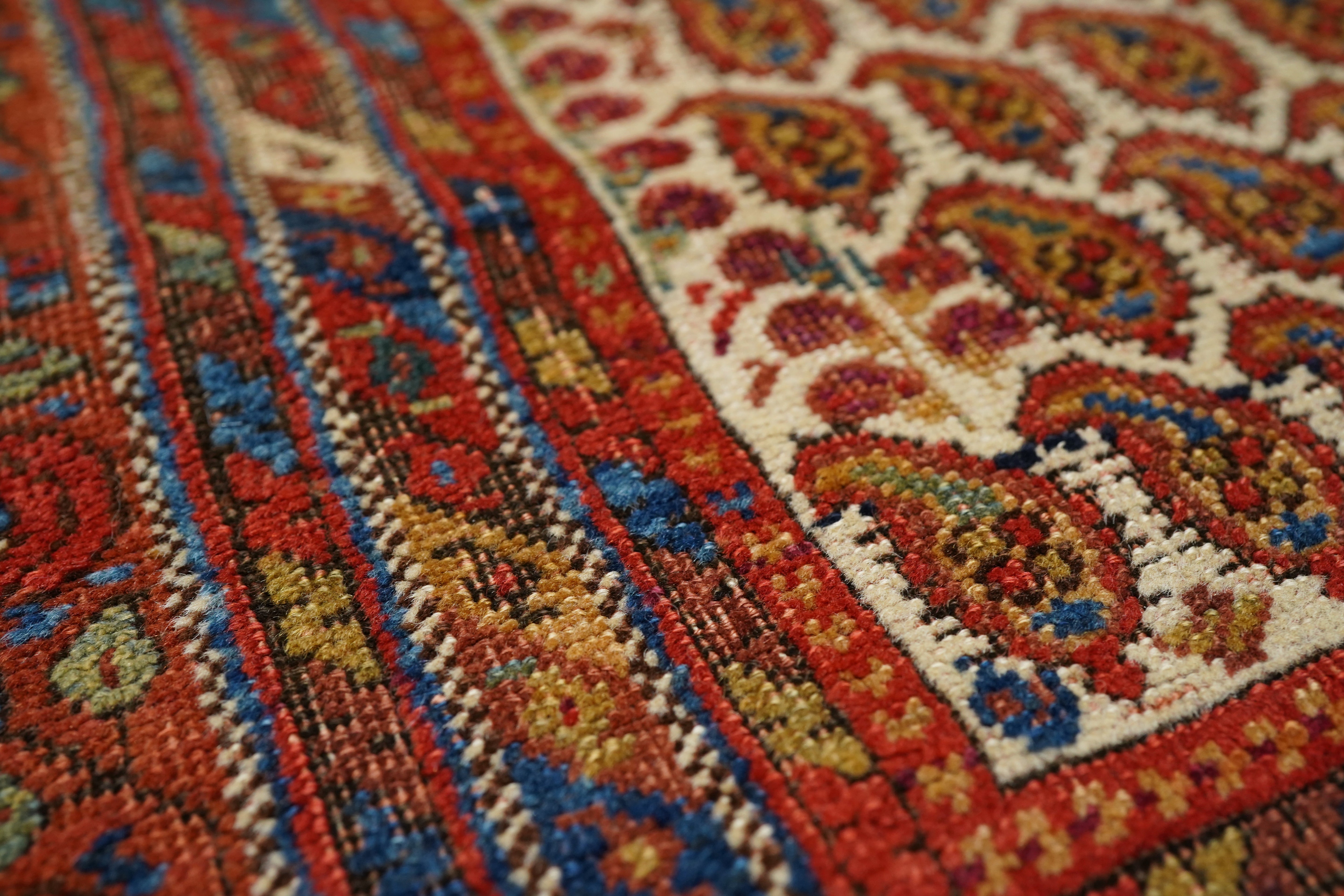 Antique Tribal Afshar Rug 3'2'' x 4'2''