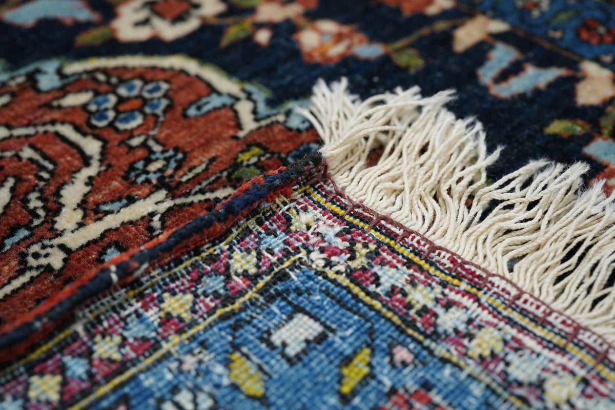Antique Isfahan Rug 3'5'' x 4'6''