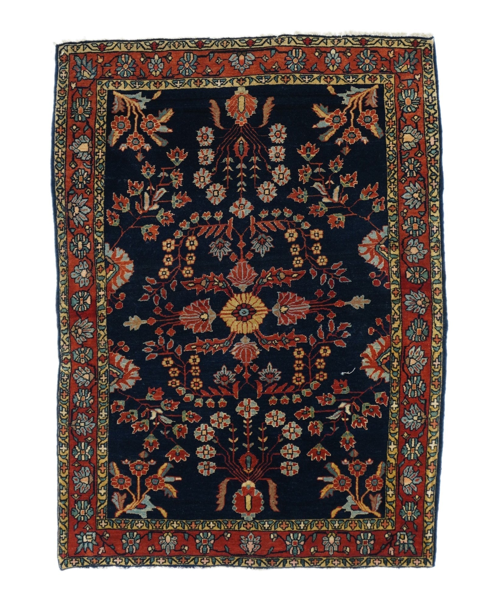 Antique Sarouk Rug 3'7'' x 4'11''