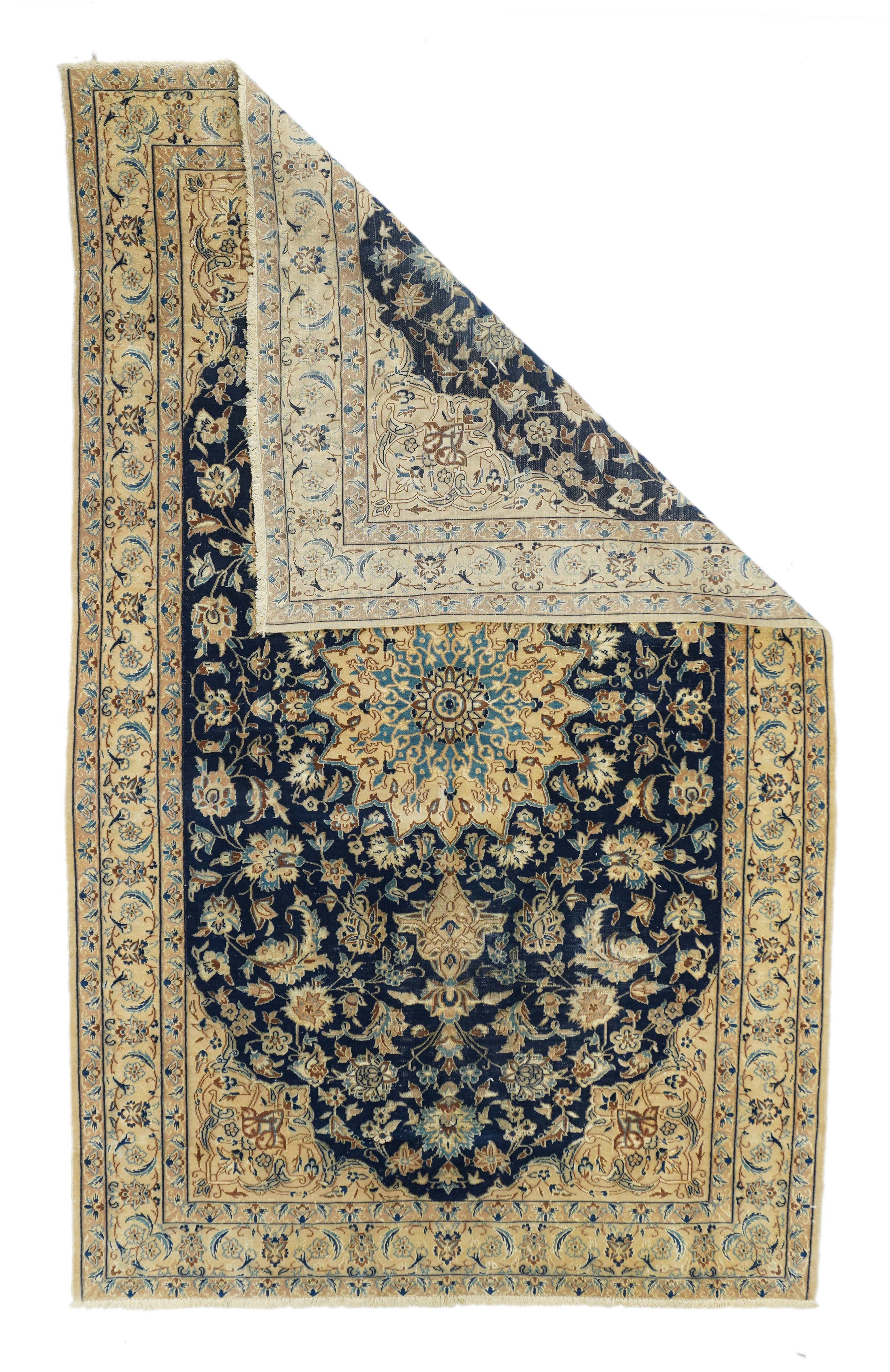 Vintage Nain Rug 4'5'' x 7'4''