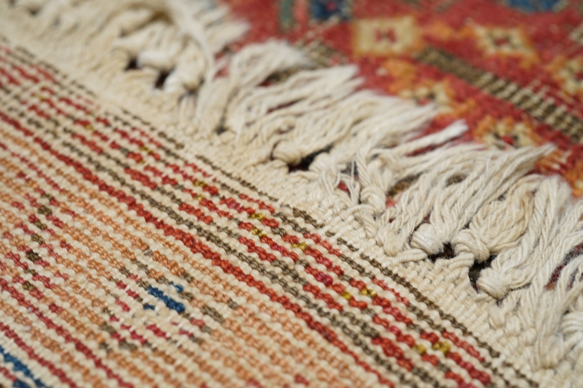 Antique Malayer Shabby Chic Rug 4'6'' x 6'7''