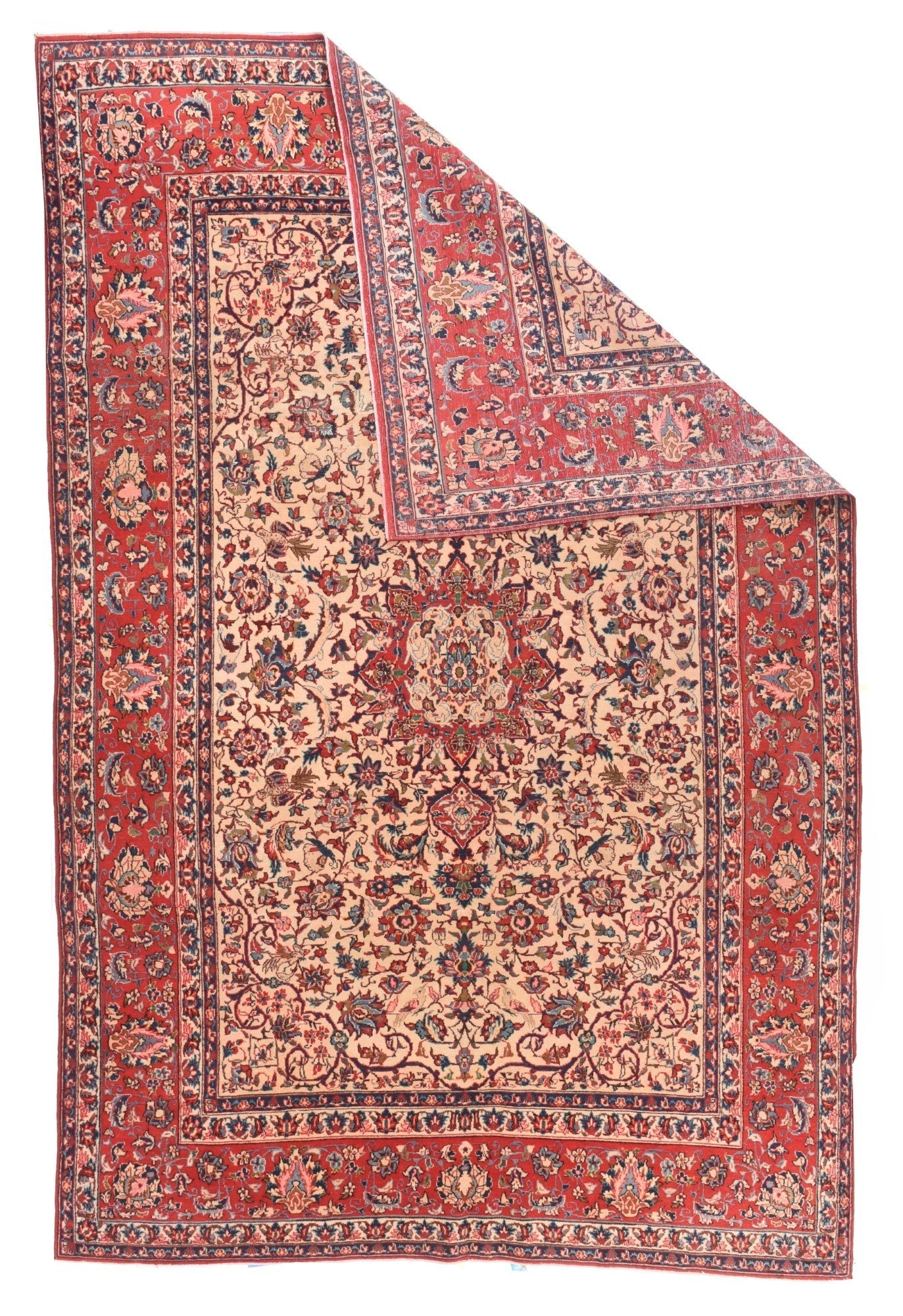 Fine Vintage Isfahan Rug 6'5'' x 9'10''