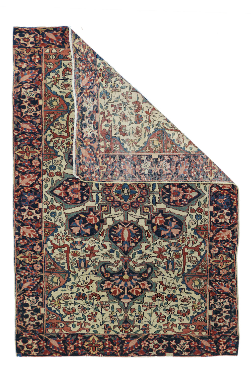 Antique Sarouk Rug 3'3'' x 4'11''