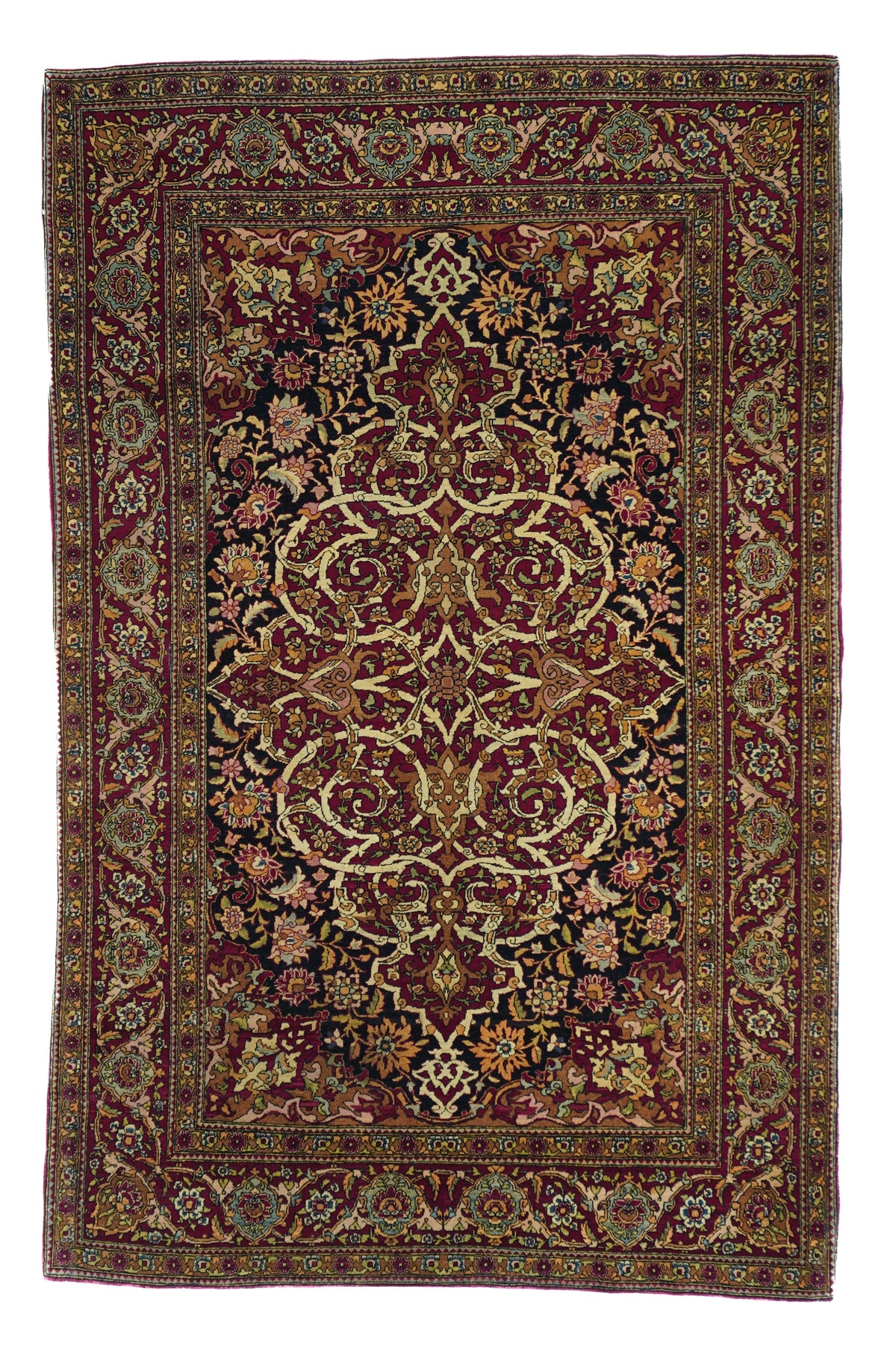 Antique Tehran Rug 4'8'' x 7'4''