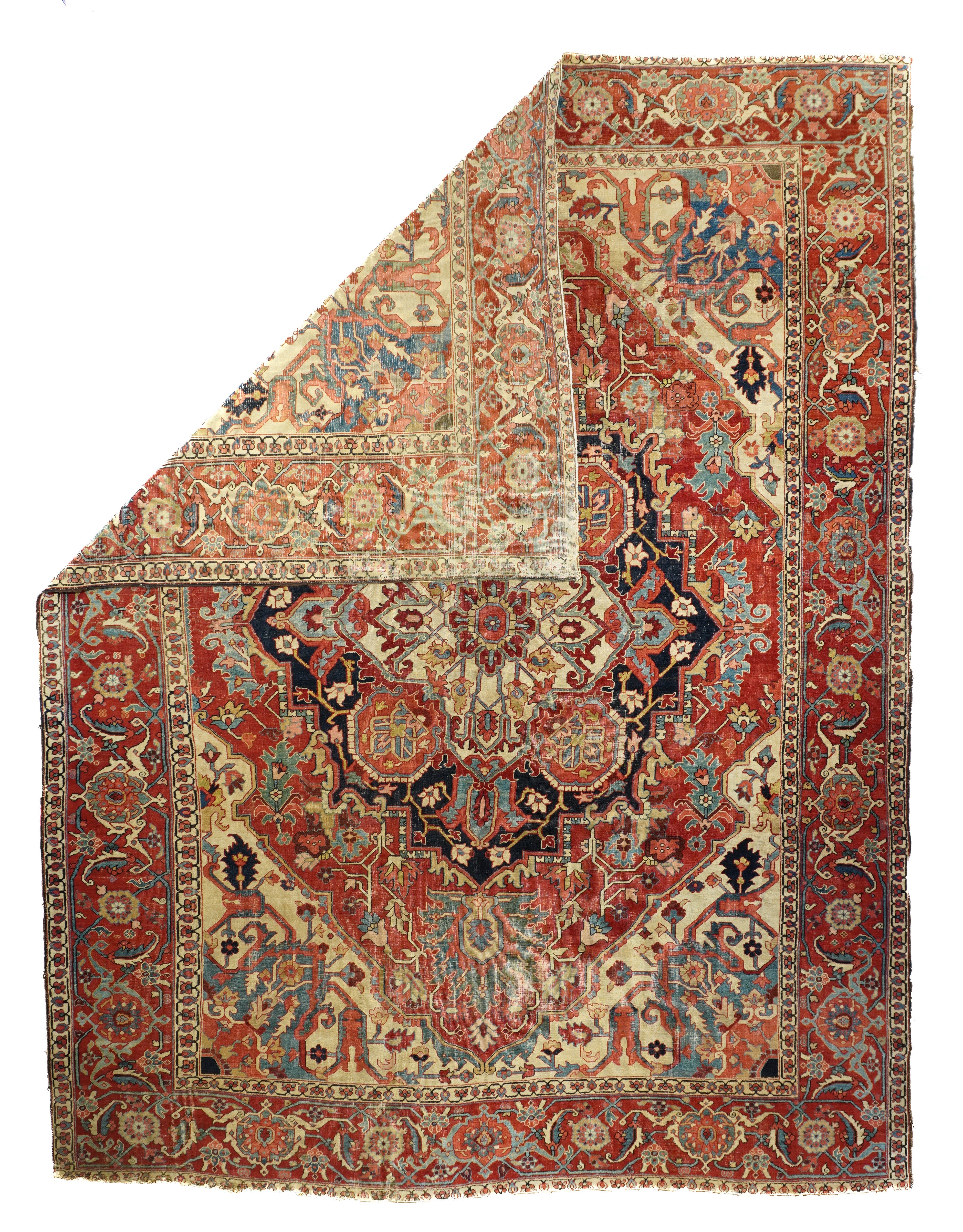 Antique Serapi Rug 9' 7'' x 12' 4''
