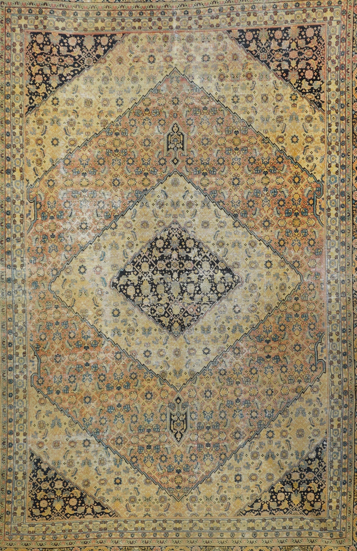 Antique Tabriz Rug 6'9'' x 10'2''