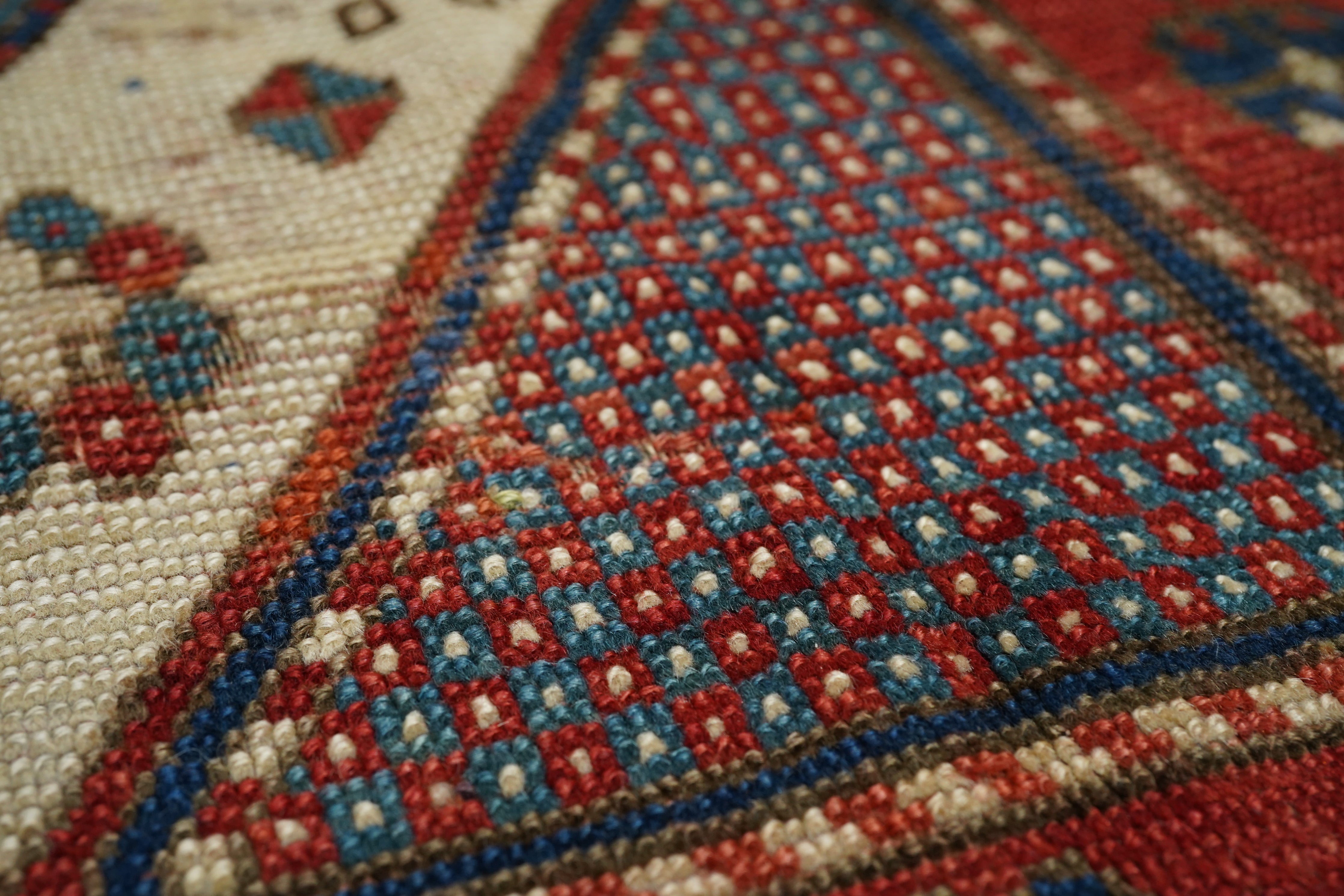 Antique Caucasian Kazak Rug 5'7" x 7'4''