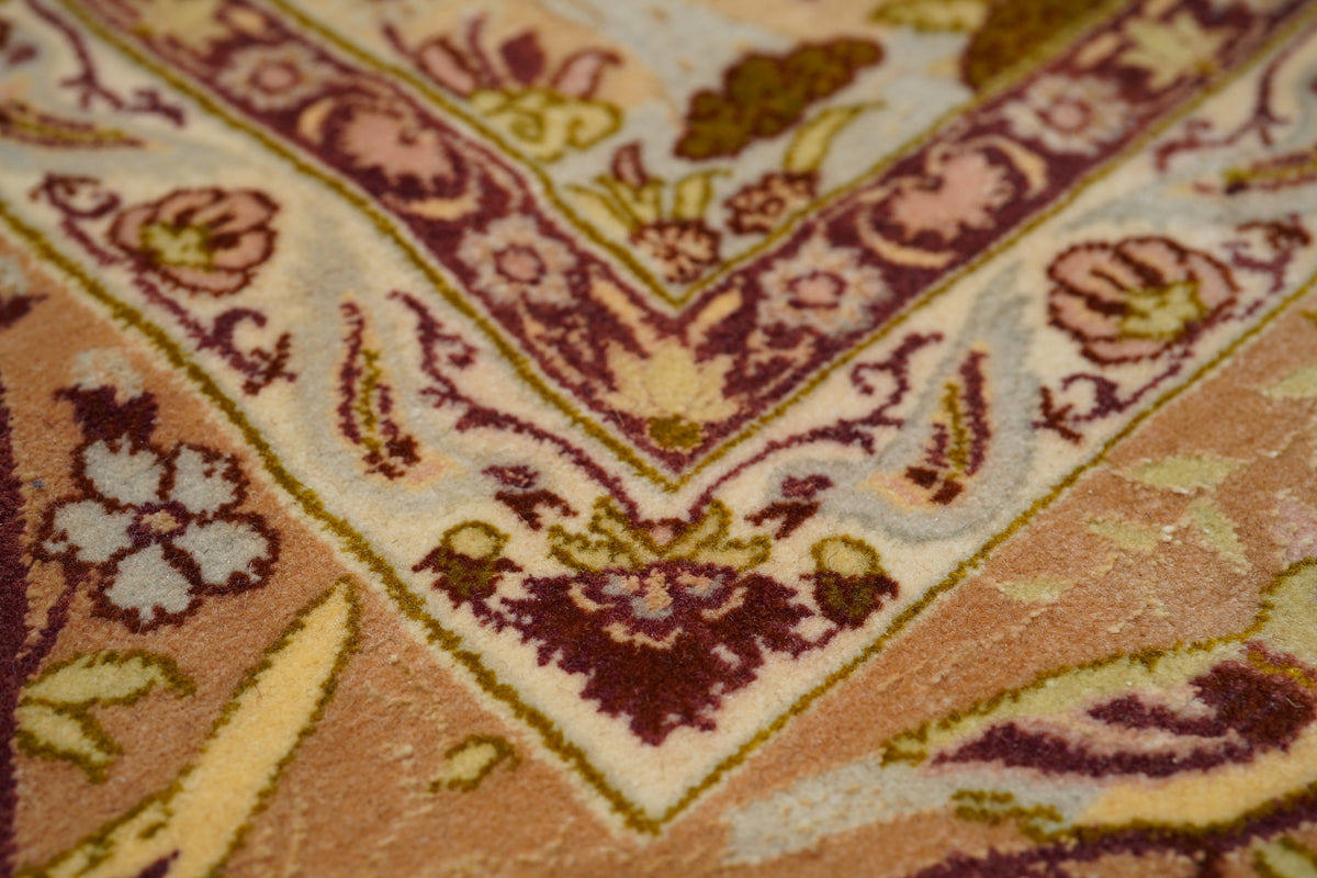 Extremely Fine Isfahan Wool and Silk Rug 5'1'' x 7'7''