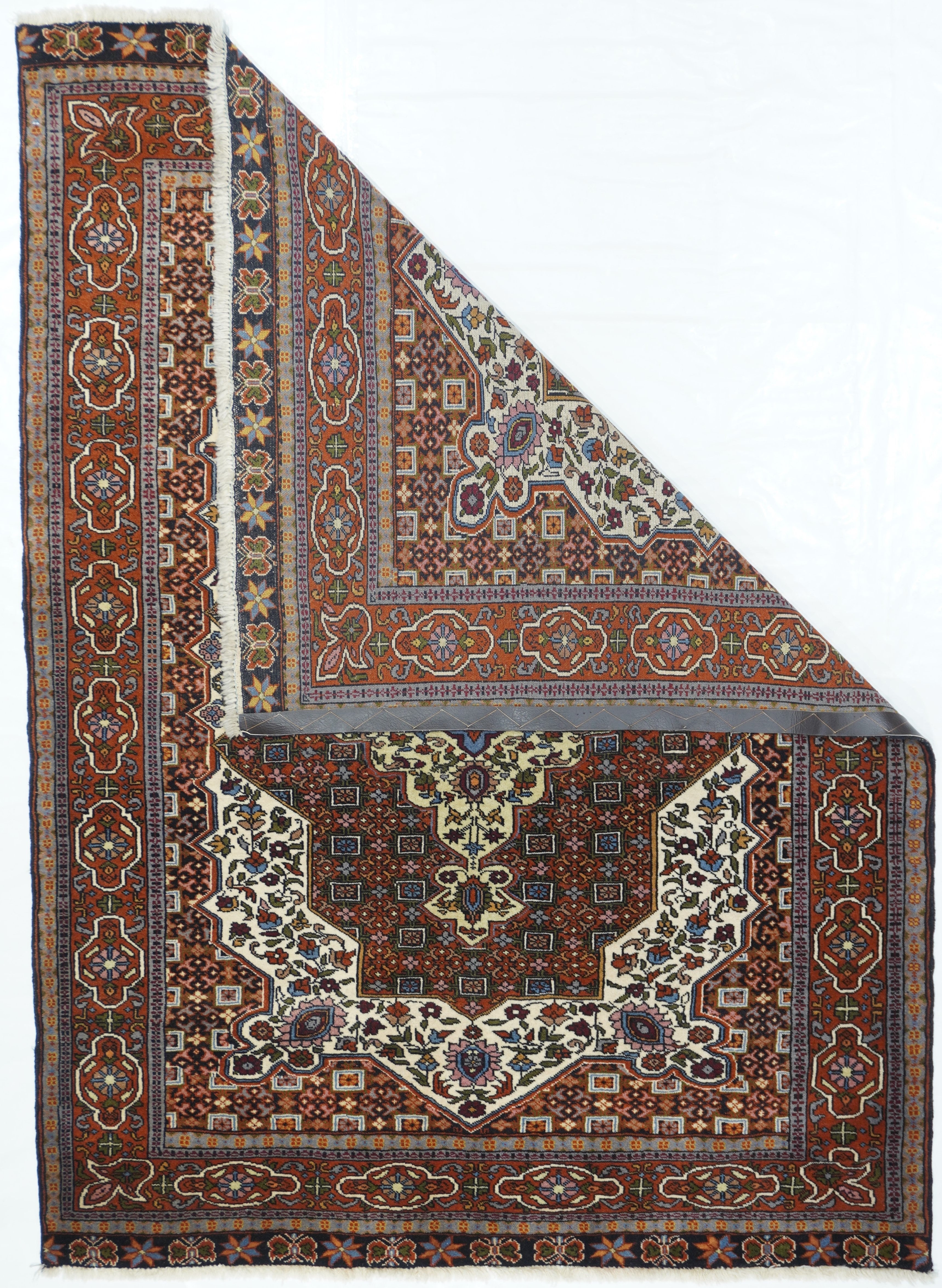 Vintage Tribal Qashqai Rug 4'5'' x 6'1''