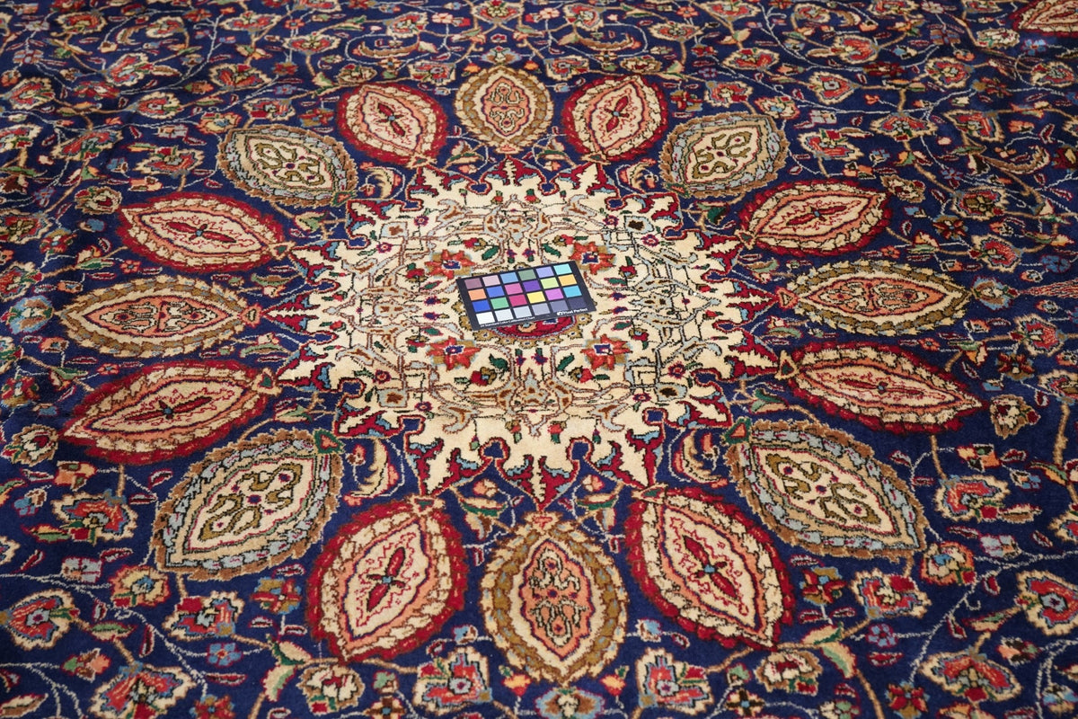 Extremely Fine Tabriz Woven by the artist Master Weaver Rug 8'1'' x 11'4''