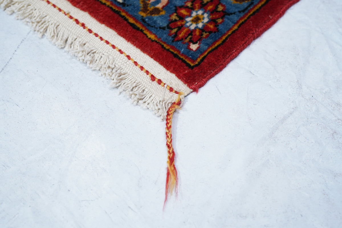 Extremely Fine Qum Wool Rug 7'10'' x 10'11''