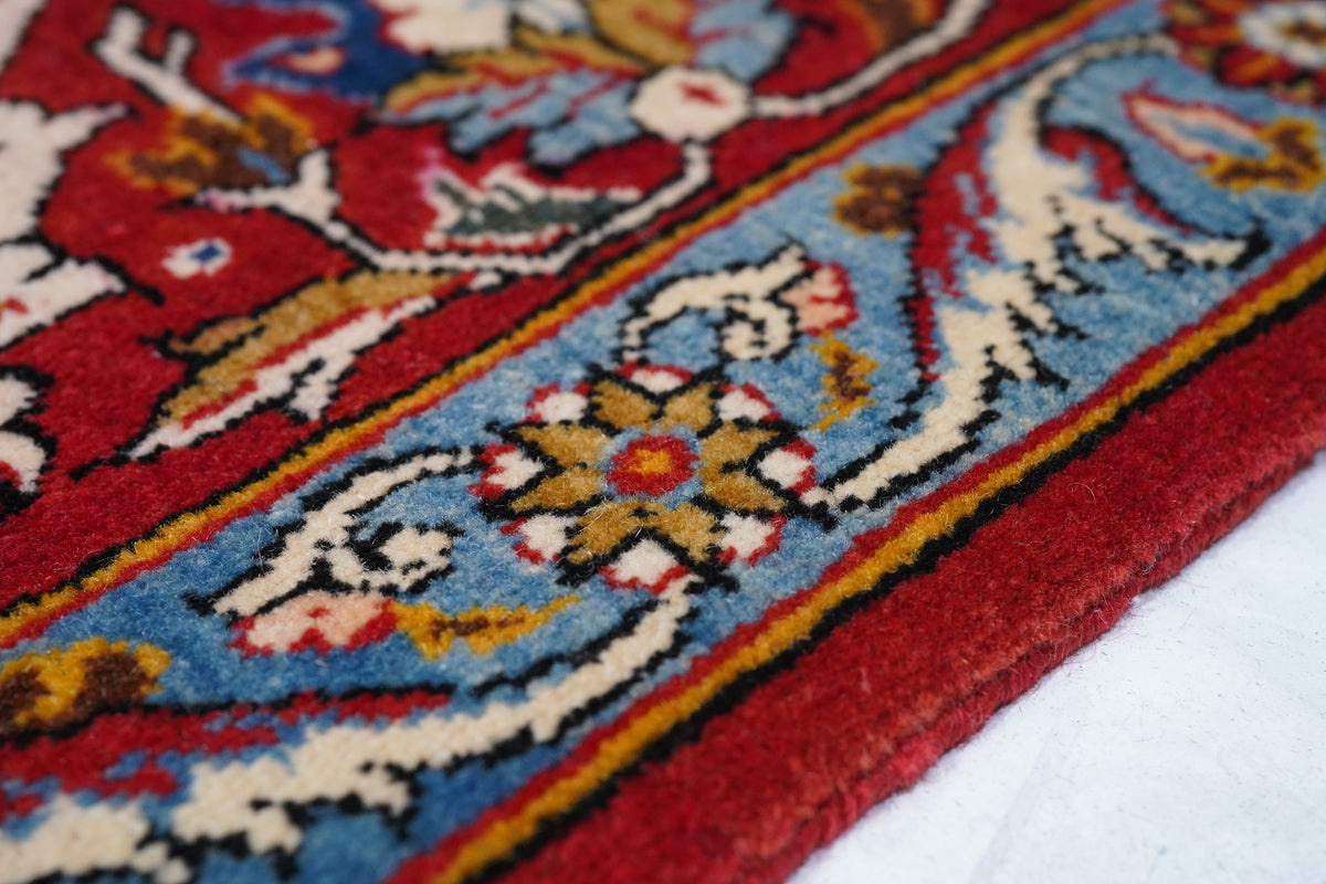 Extremely Fine Qum Wool Rug 7'10'' x 10'11''