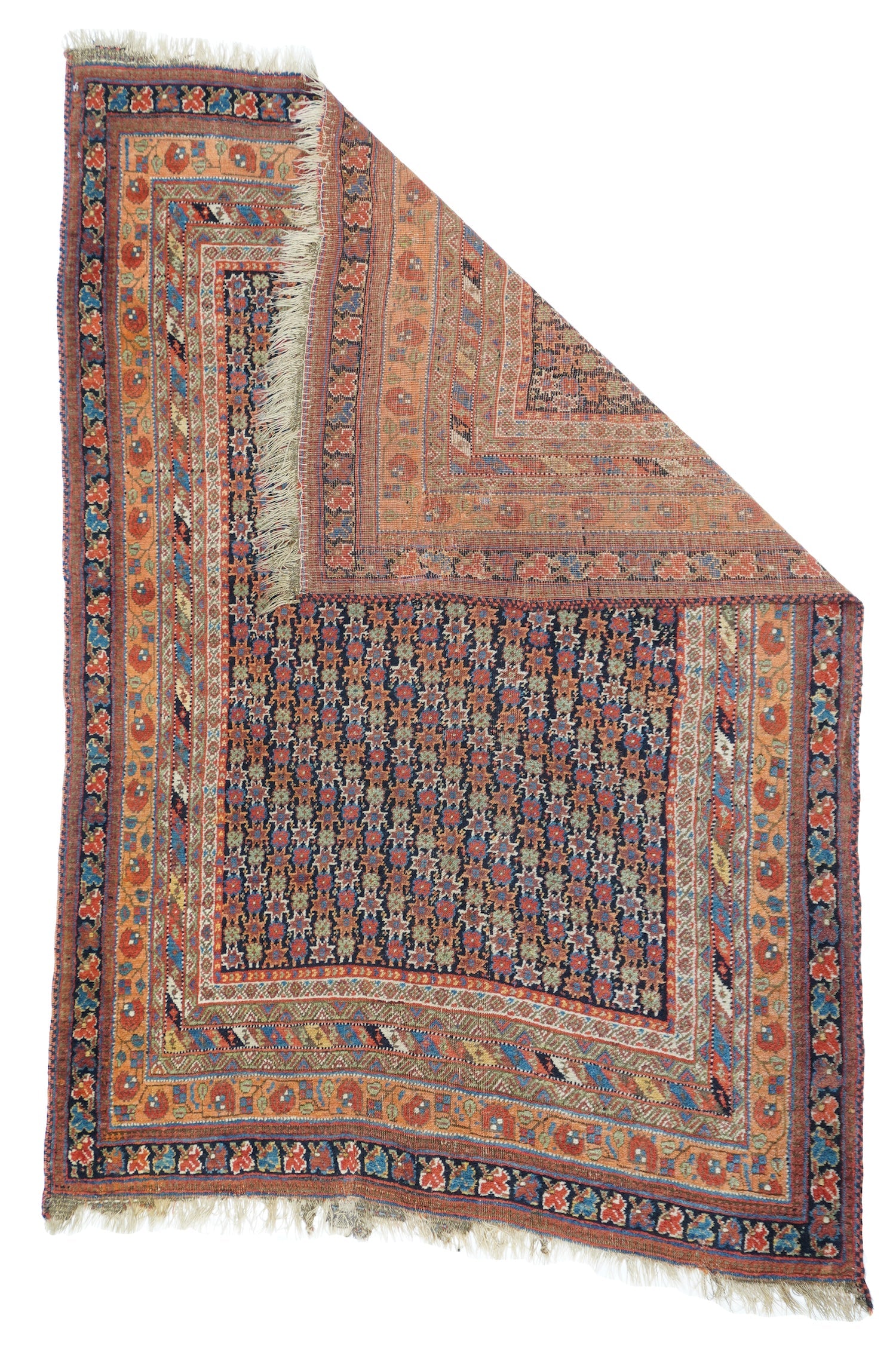 Antique Afshar Area Rug 3'11" x 5'8"