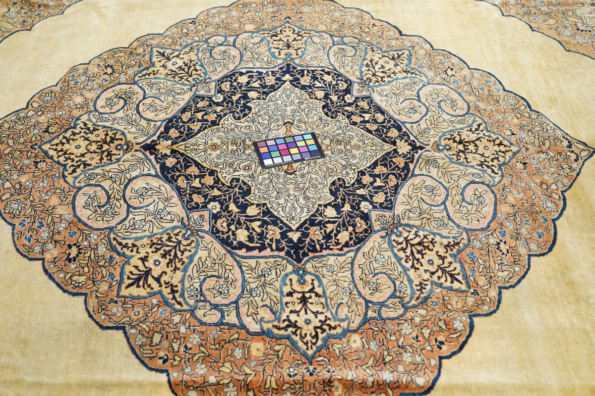 Antique Haji jalili Tabriz Rug 9'5'' x 10'7''