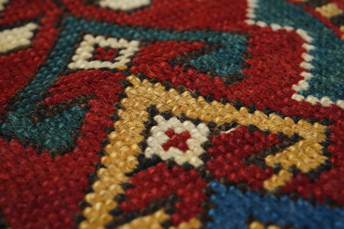 Antique Caucasian Kazak Rug 3'3'' x 4'4''