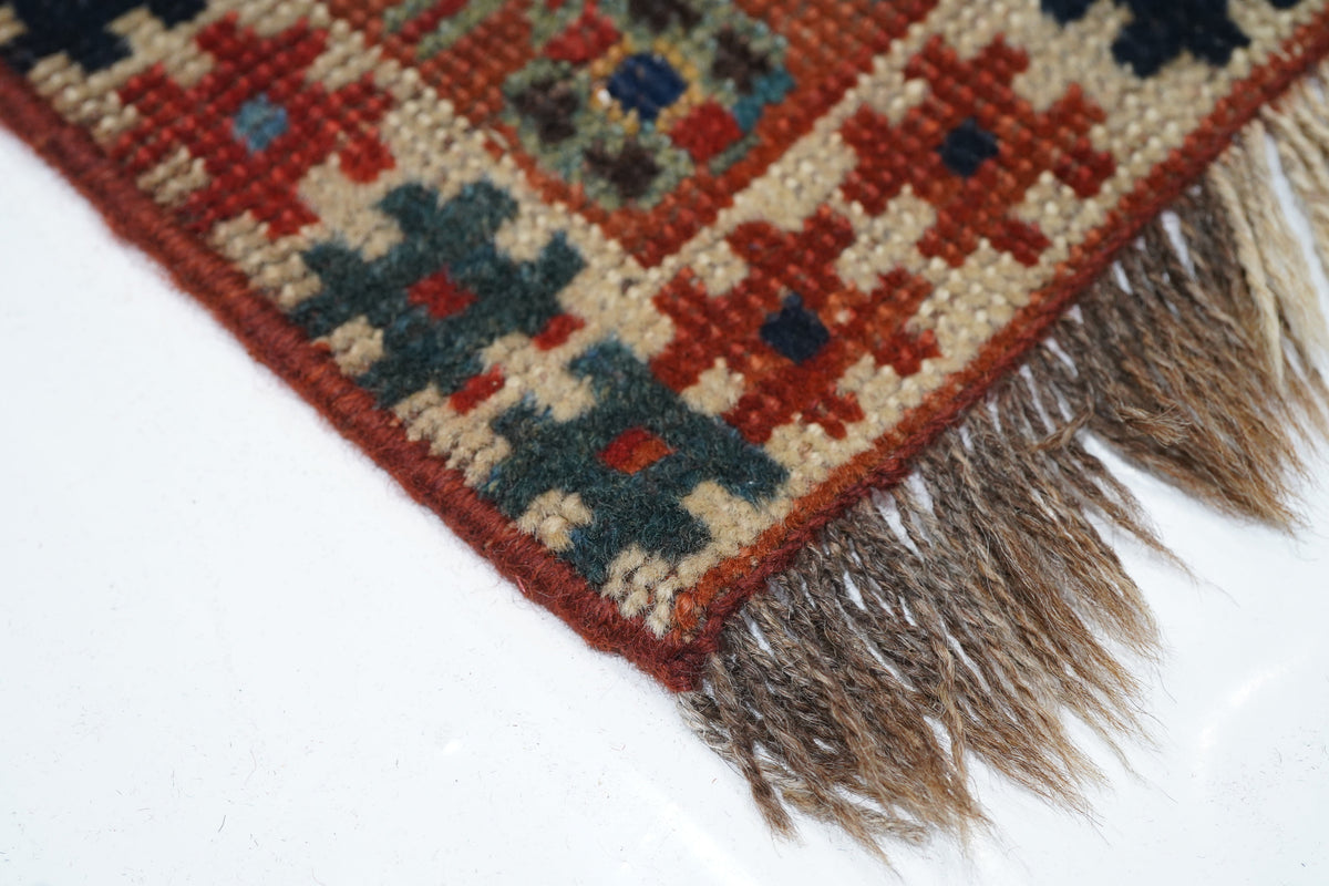 Antique Caucasian Kazak Rug 3'5'' x 4'0''