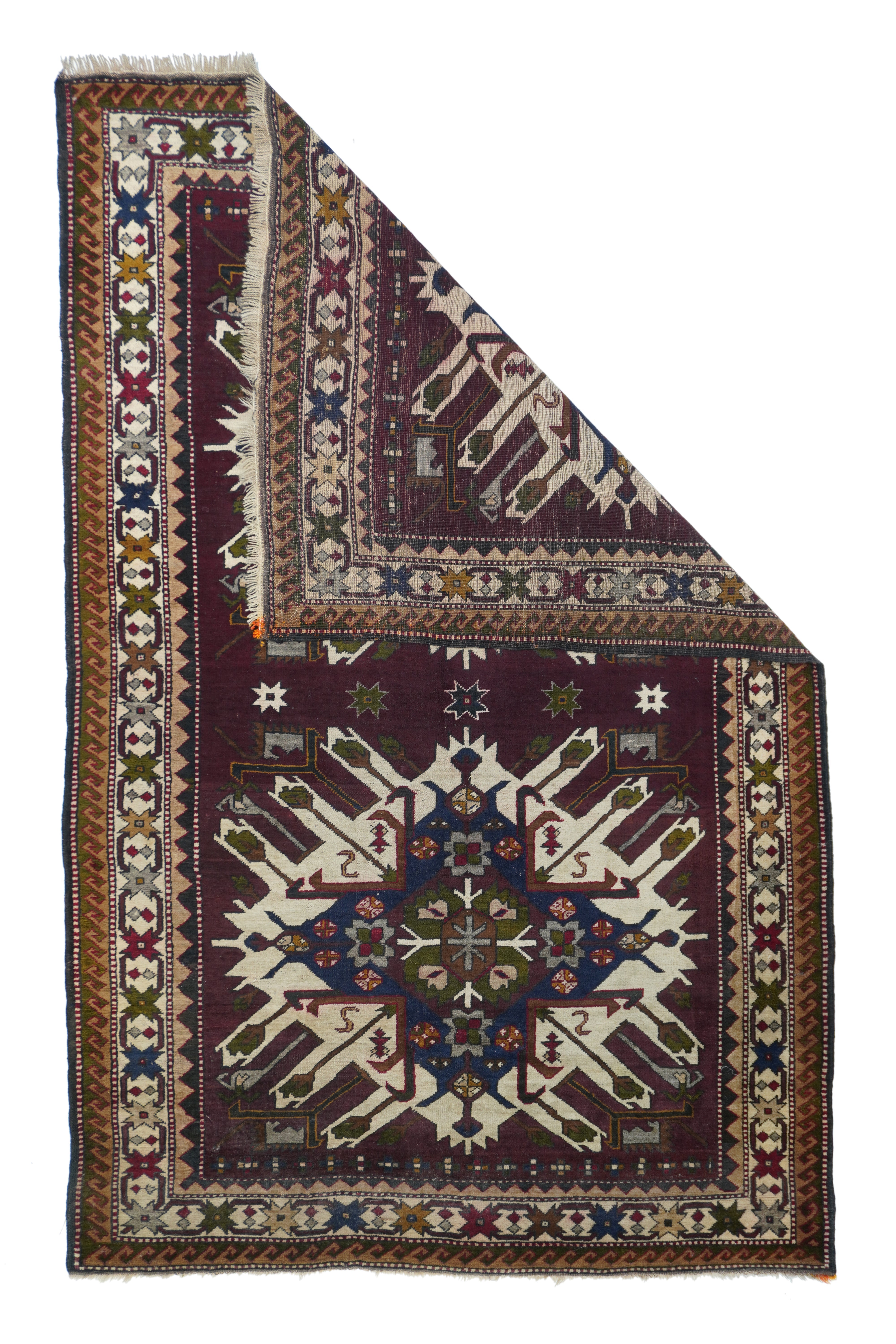 Vintage Caucasian Kazak Rug 5'4'' x 8'4''