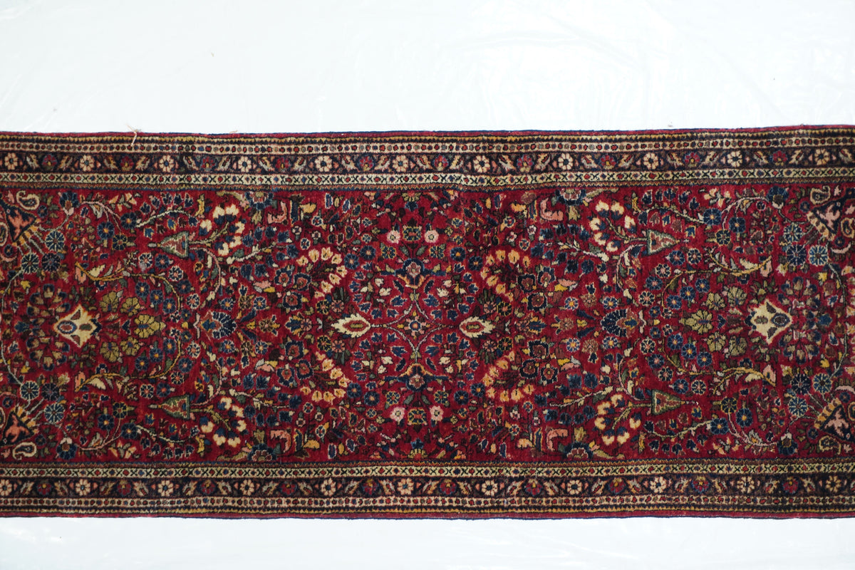 Antique Sarouk Rug 2'6'' x 6'3''