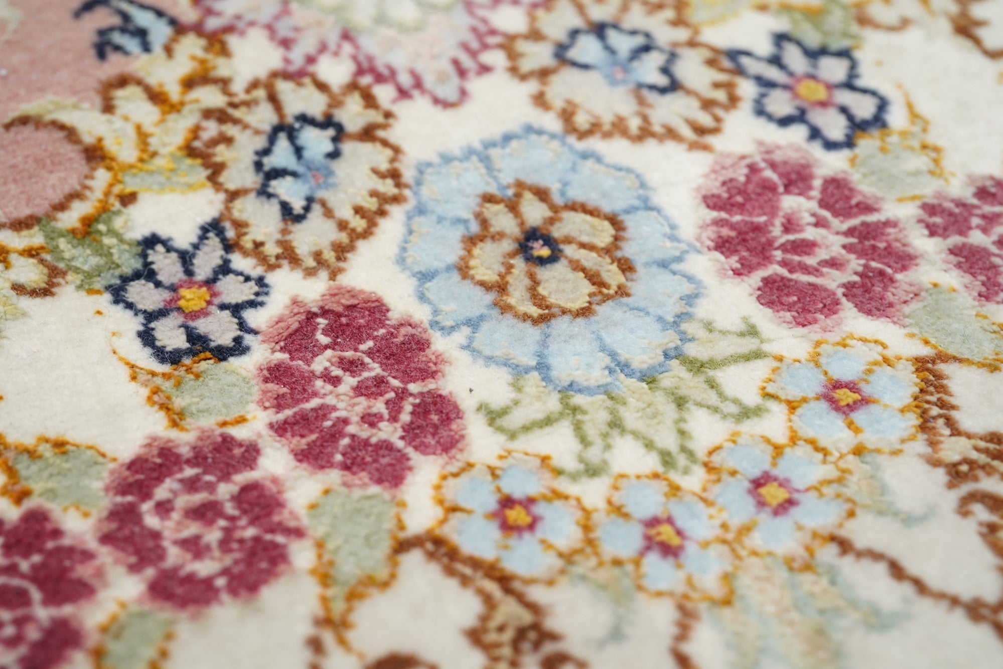Extremely fine Tabriz 70 Raj. Wool and Silk with a Silk Foundation Rug 13'0" x 13'0"