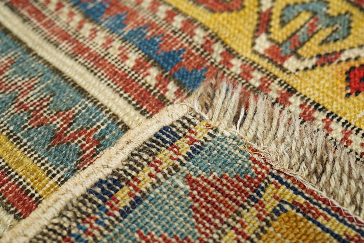 Antique Fakhralou Kazak Rug 3'0'' x 4'10''