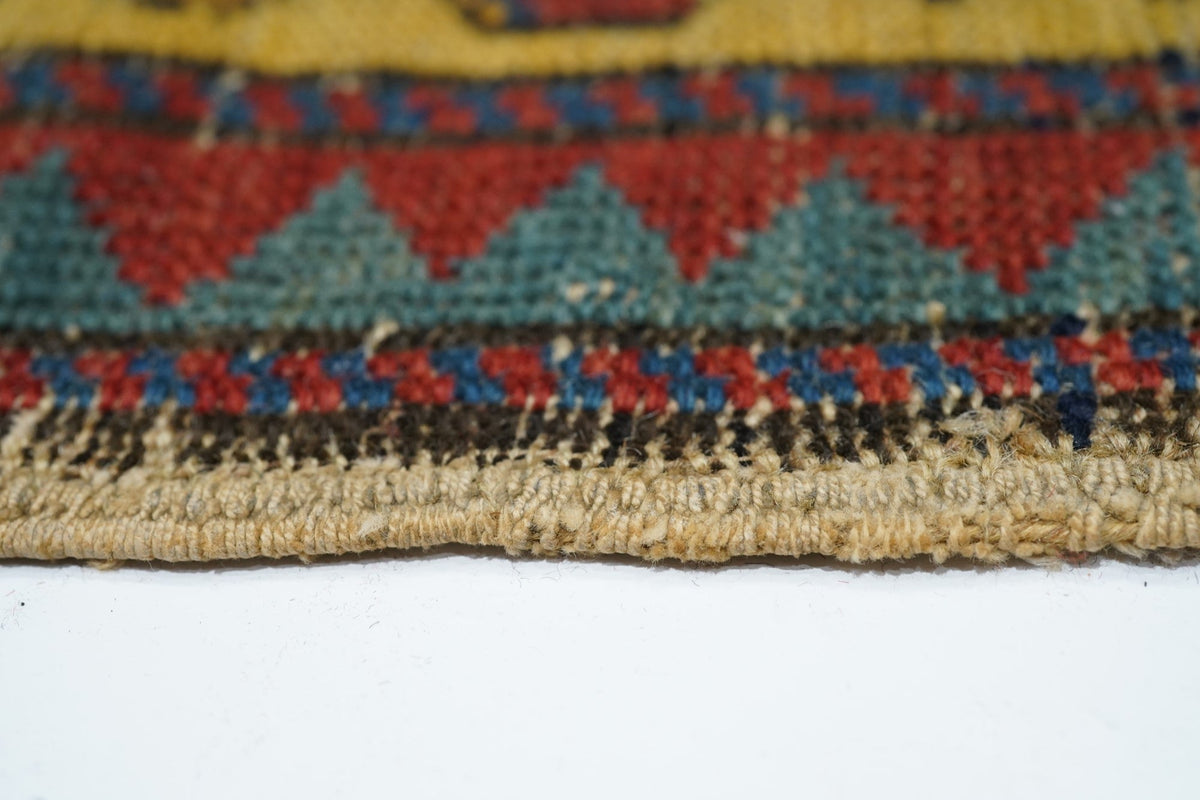 Antique Fakhralou Kazak Rug 3'0'' x 4'10''