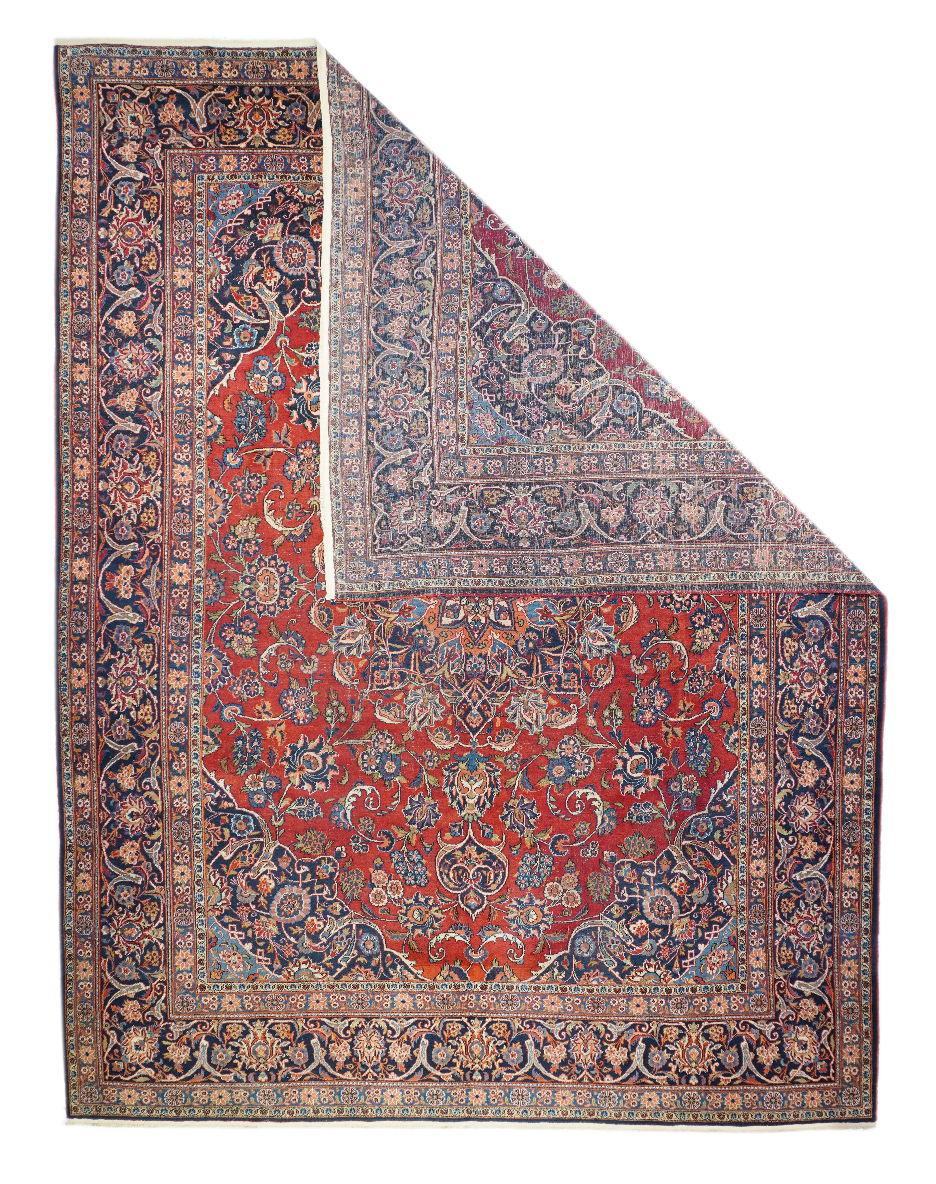 Vintage Kashan Rug 9' 8'' x 12' 6''