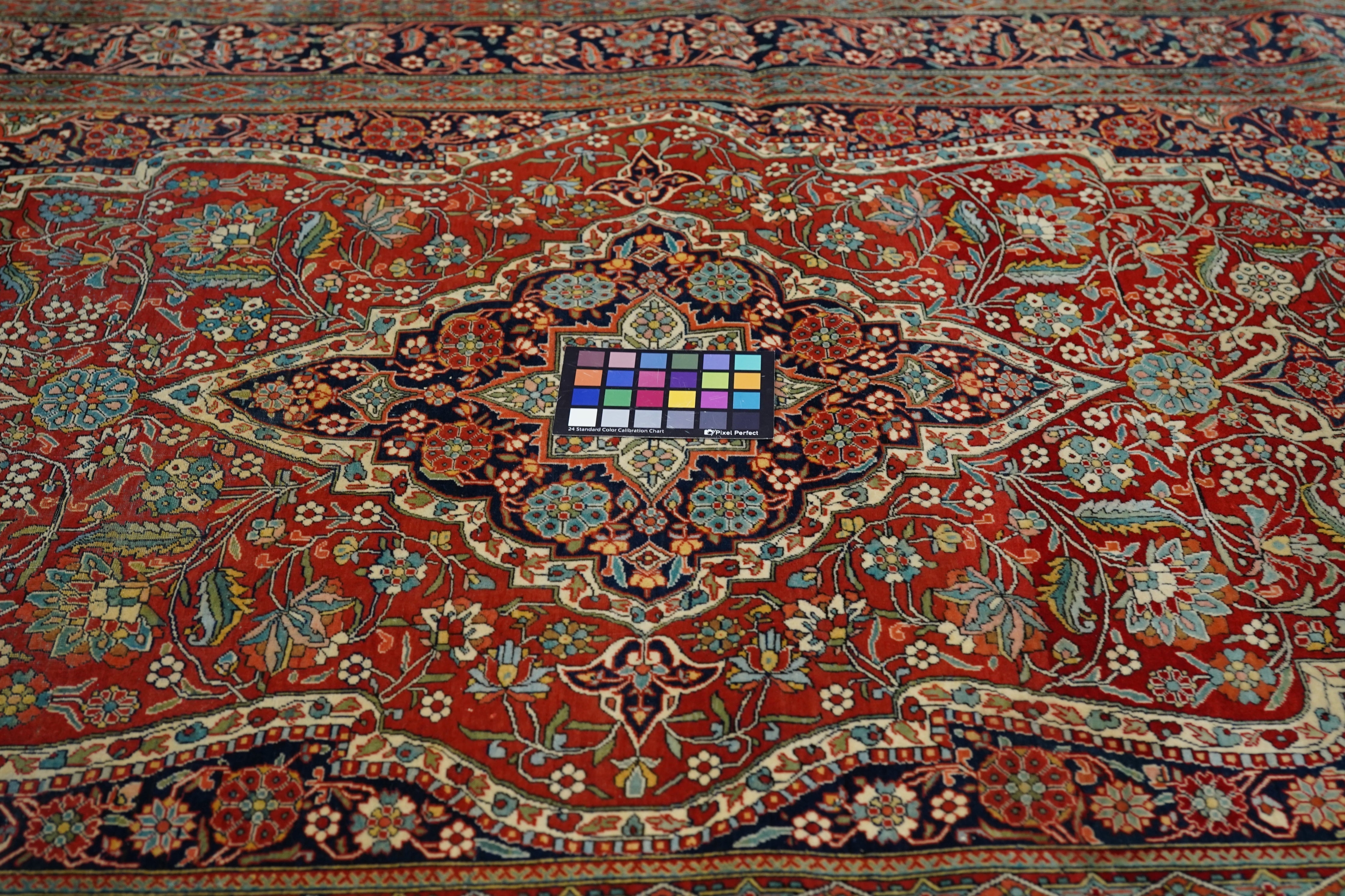 Antique Kashan Rug 4'4'' x 6'7''