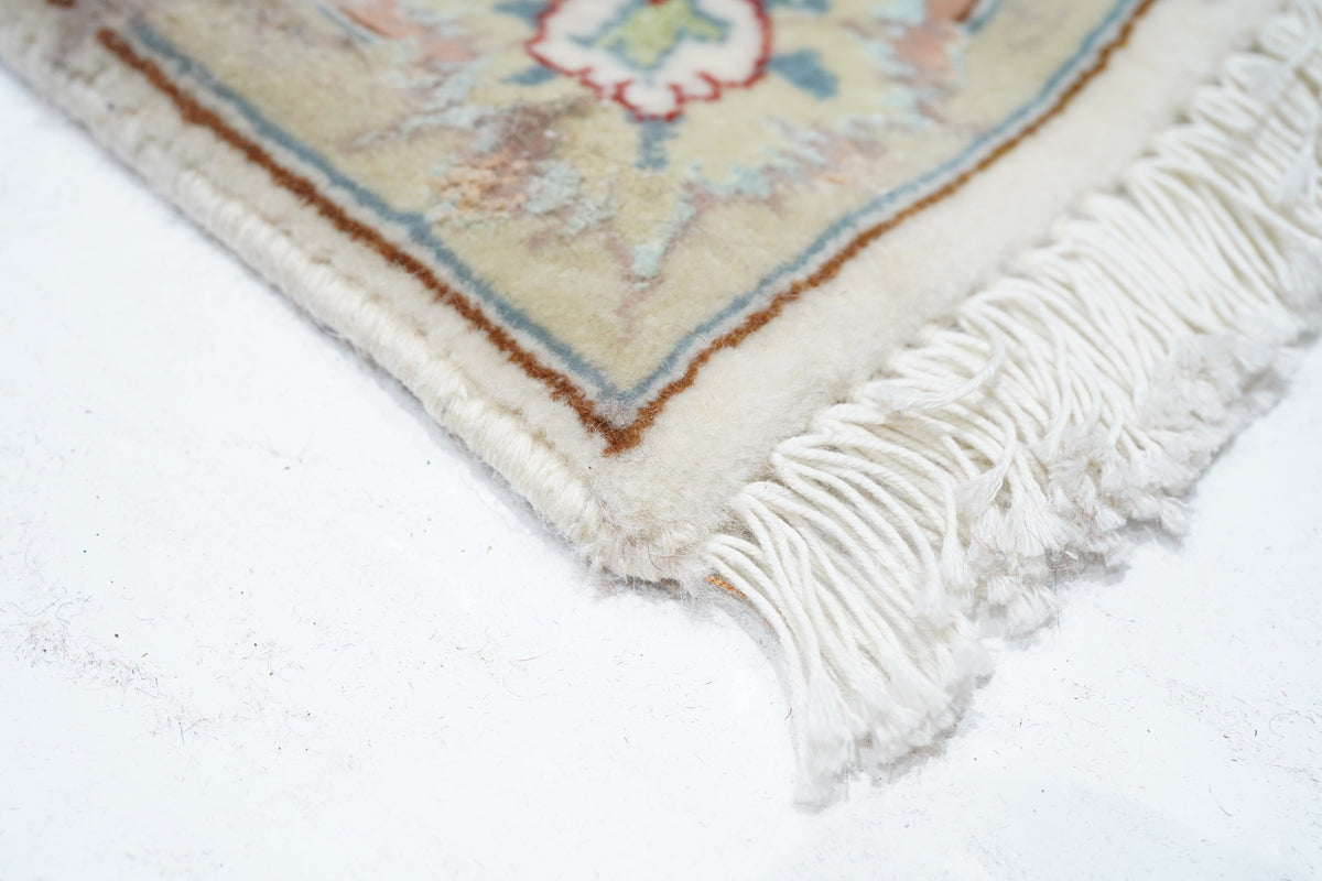 Extremely Fine Tabriz Woven by the Artist Master Weaver Wool & Silk Runner 2'7'' x 10'7''