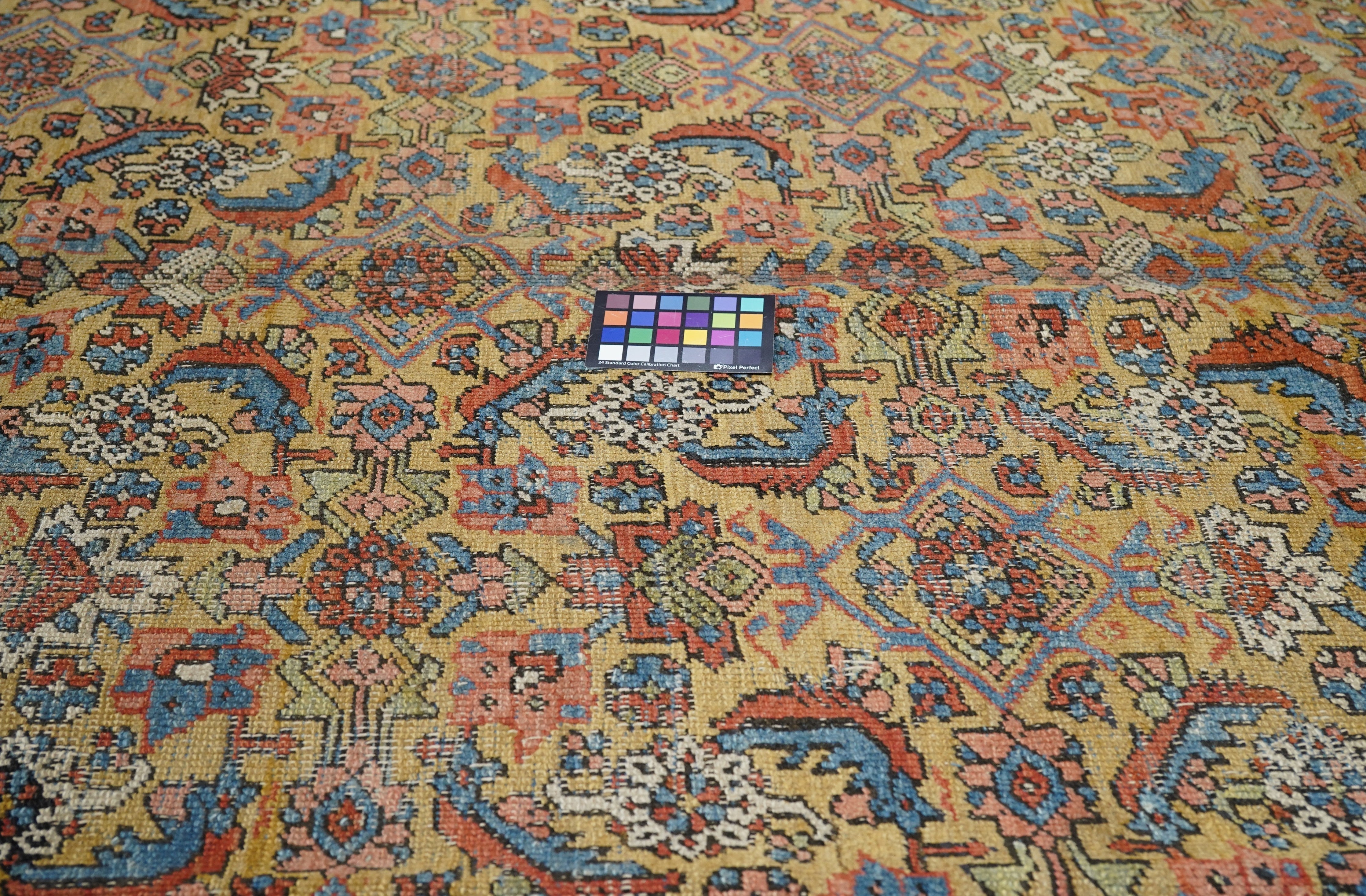 Antique Heriz Rug 9'0" x 11'2''