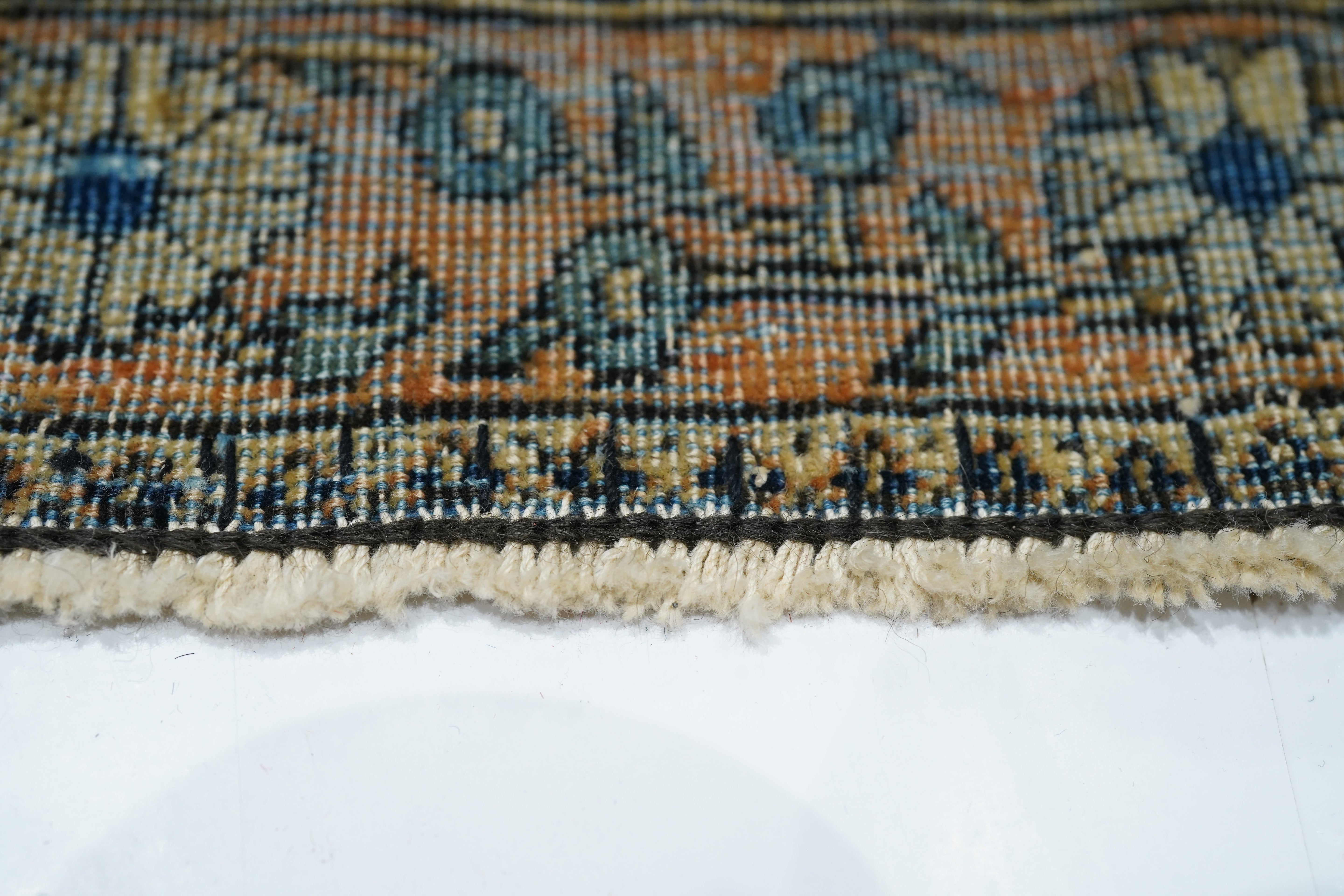 Antique Mohtasham Kashan Rug 4'2" x 6' 2"