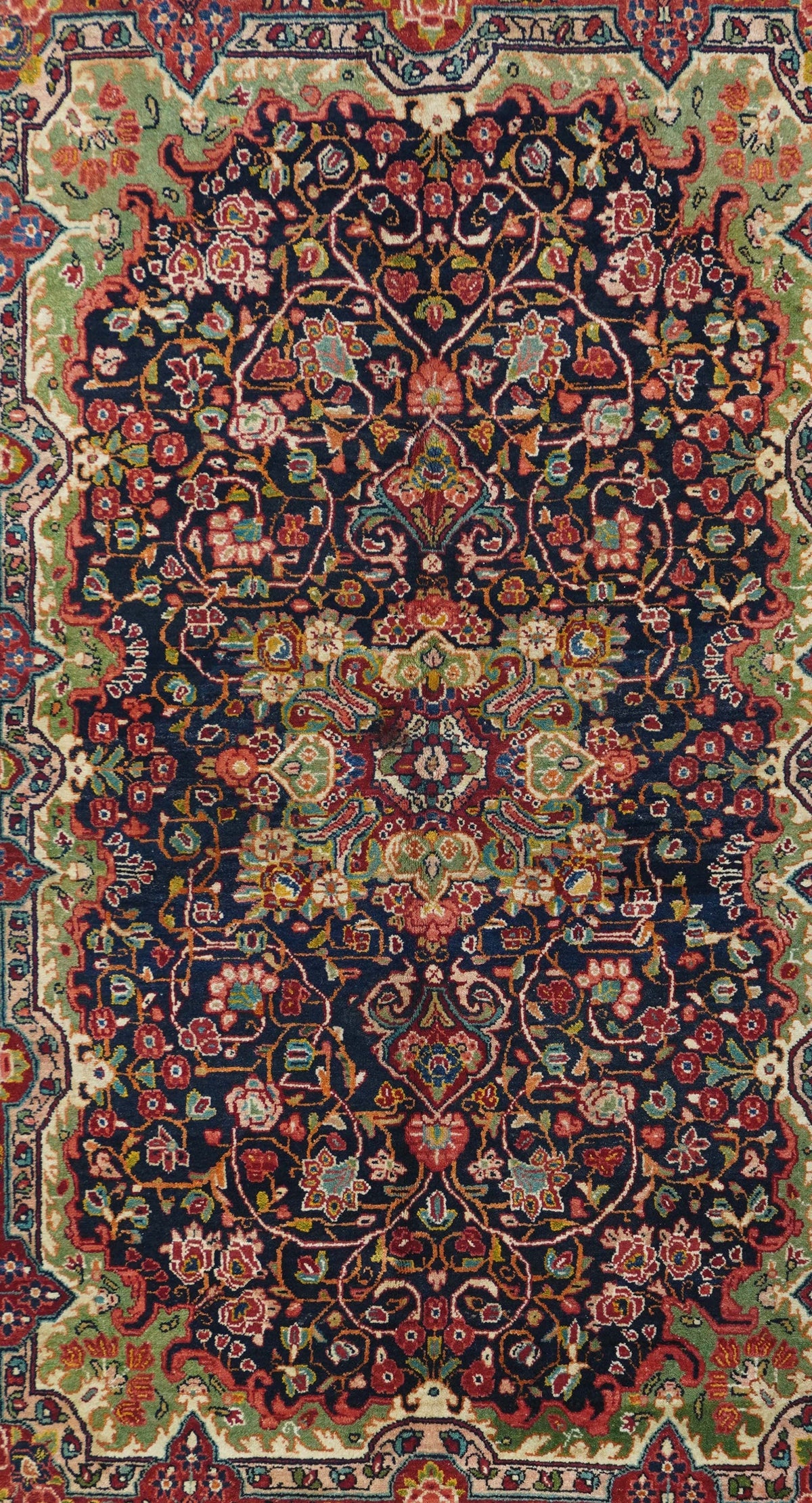 Vintage Sarouk (One of pair) Rug 4'4'' x 6'10''