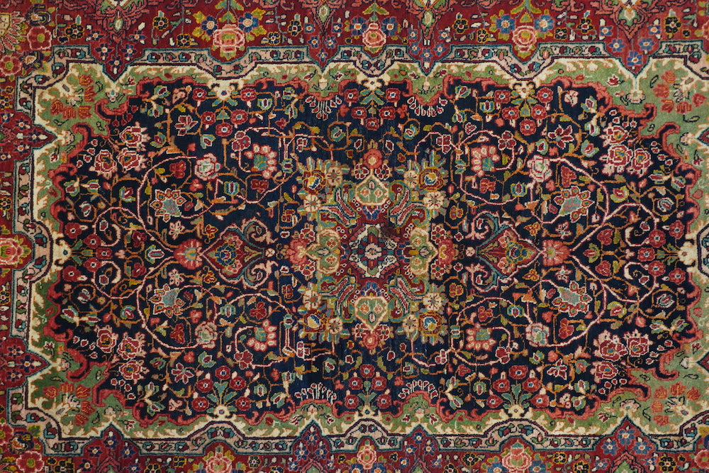 Vintage Sarouk (One of pair) Rug 4'4'' x 6'10''