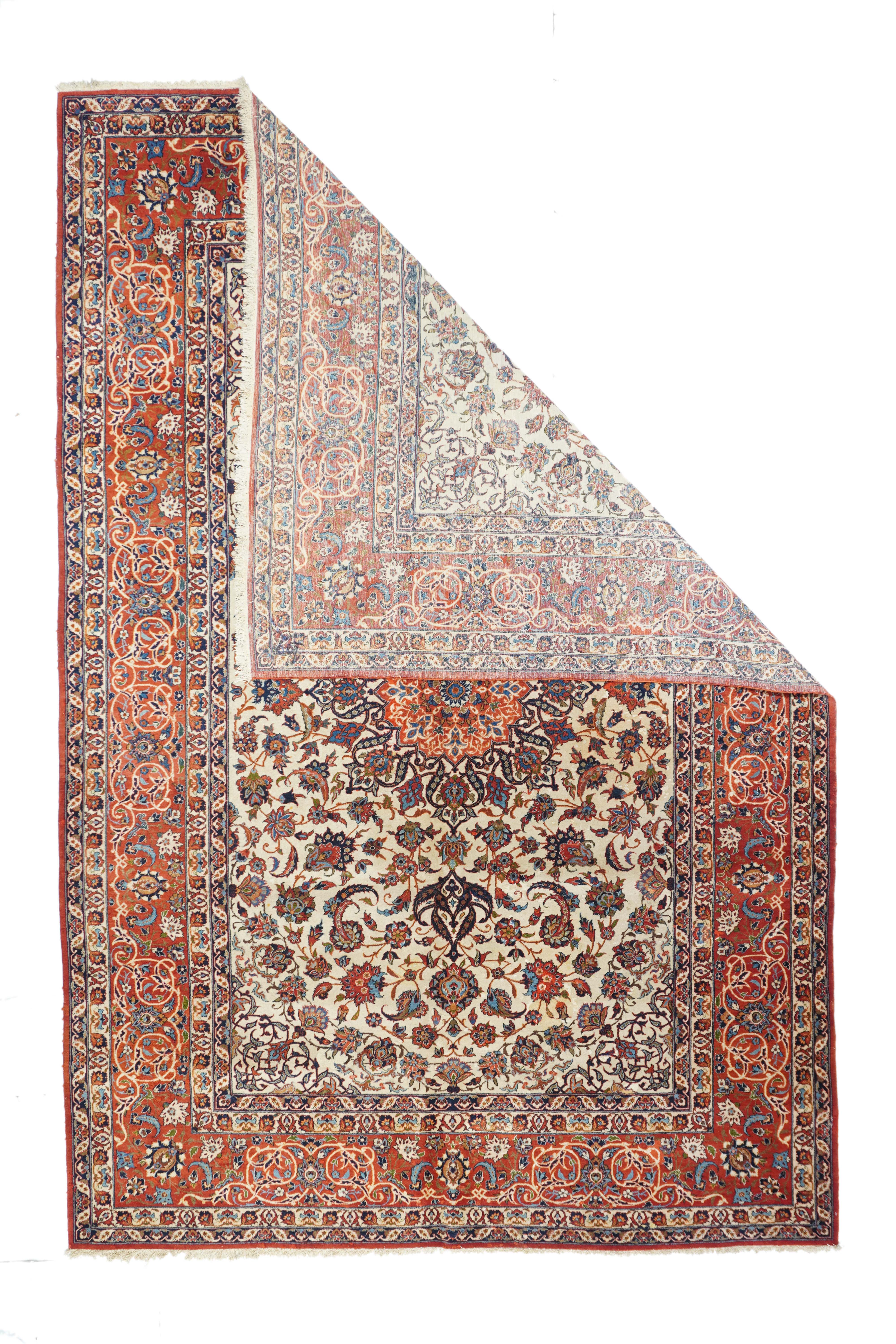 Vintage Isfahan Rug 7' 0" x 10' 5"