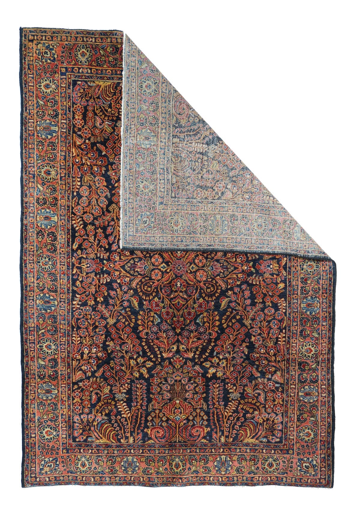 Antique Sarouk Rug 6'2'' x 9'0''