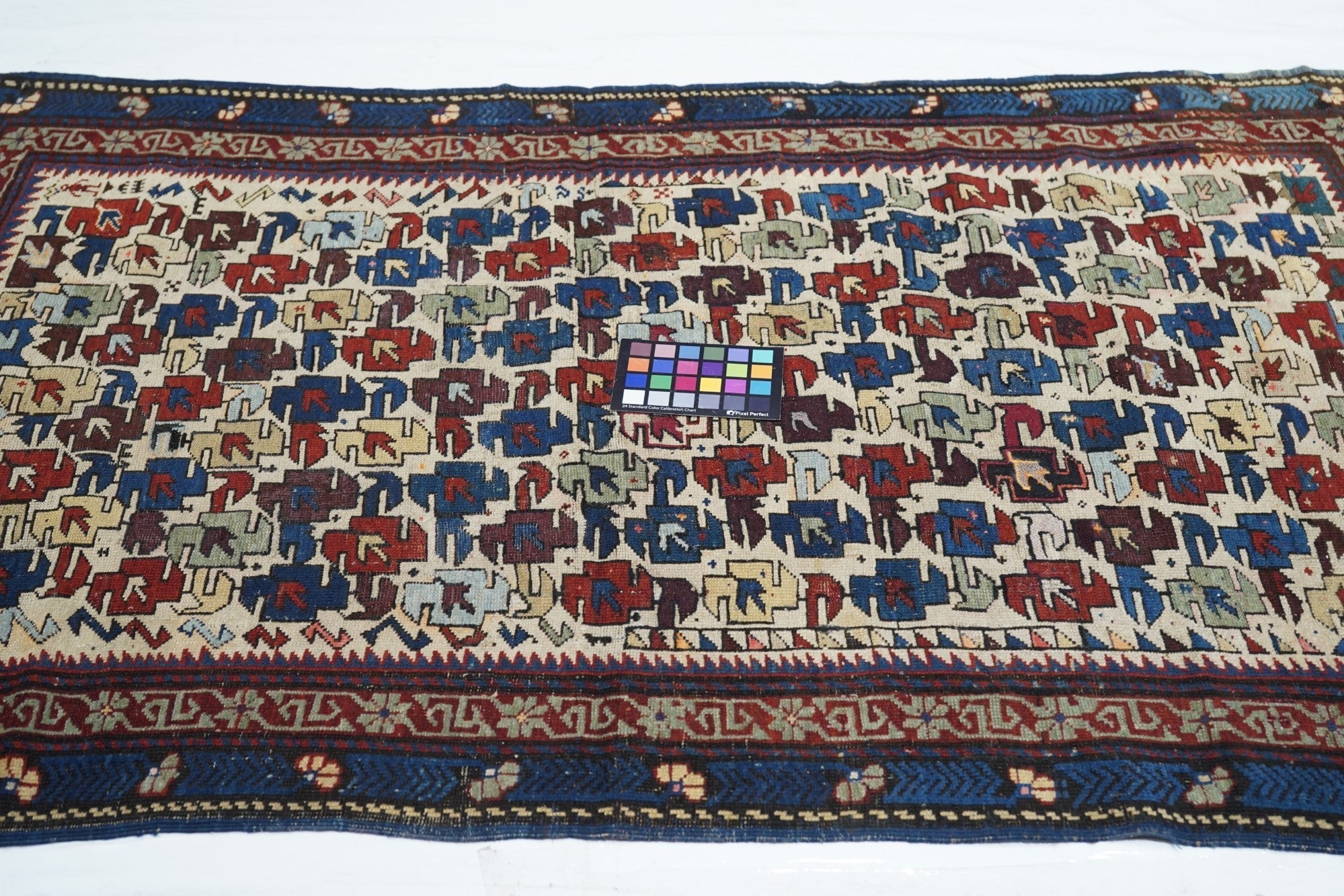 Antique Caucasian Shirvan Rug 3'4'' x 5'3''