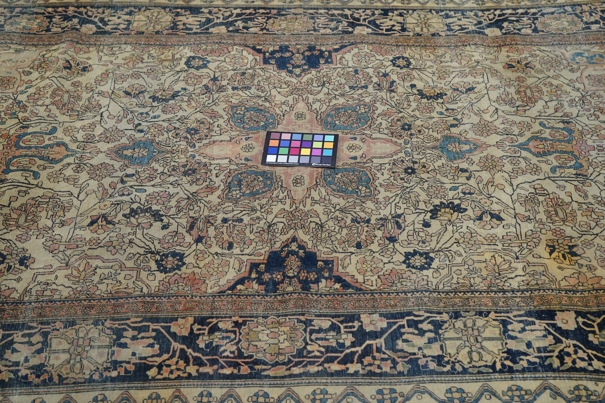 Antique Mohtasham Kashan Rug 4'2'' x 6'9''