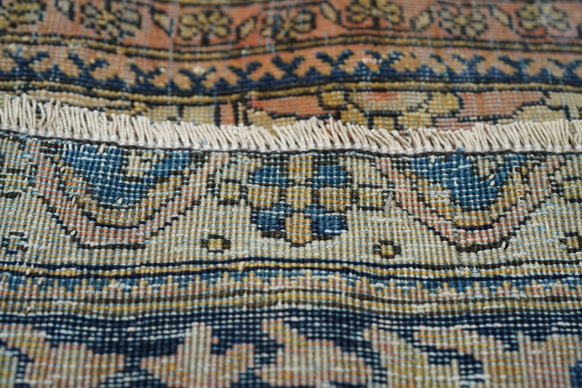 Antique Mohtasham Kashan Rug 4'2'' x 6'9''