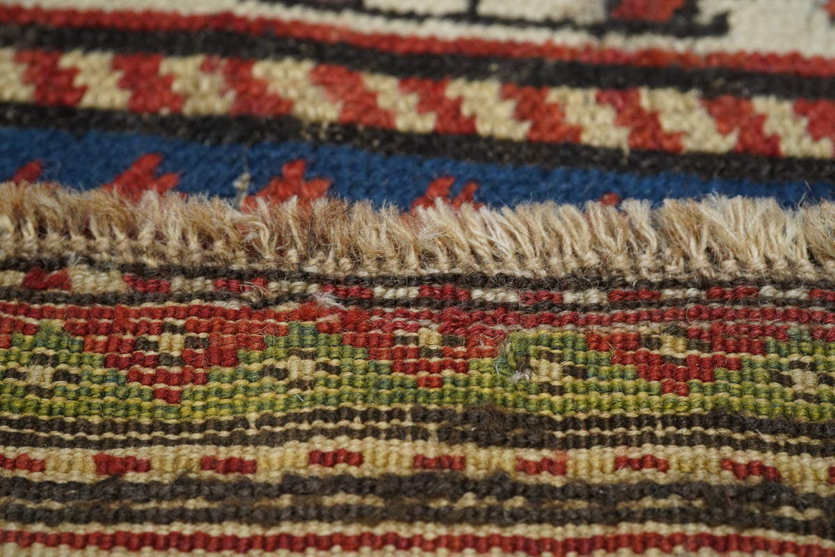 Antique Caucasian Kazak Rug 3'1'' x 3'9''