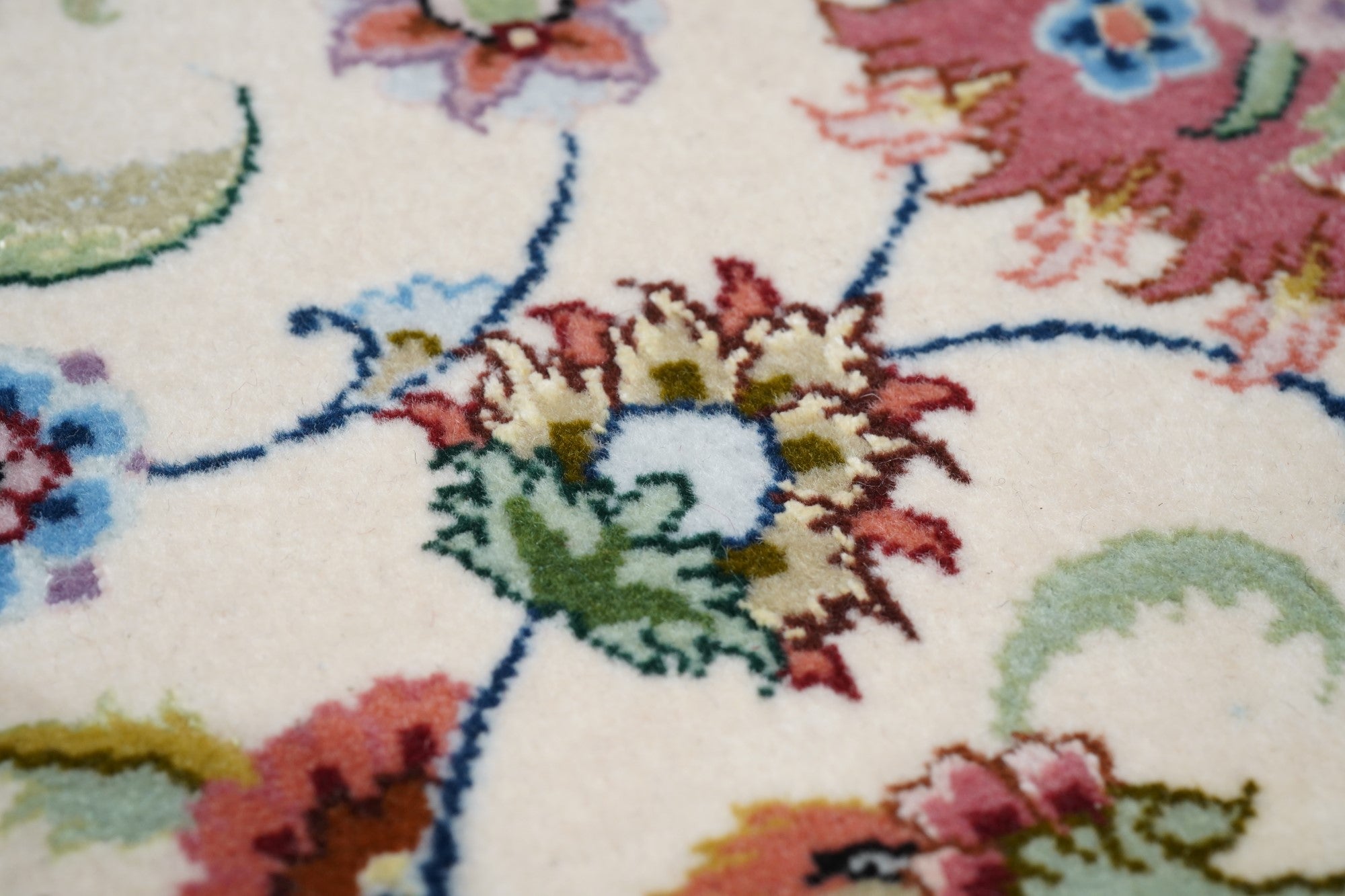 Extremely fine Tabriz 70 Raj. Wool and Silk with a Silk Foundation Runner 2'9'' x 12'9''