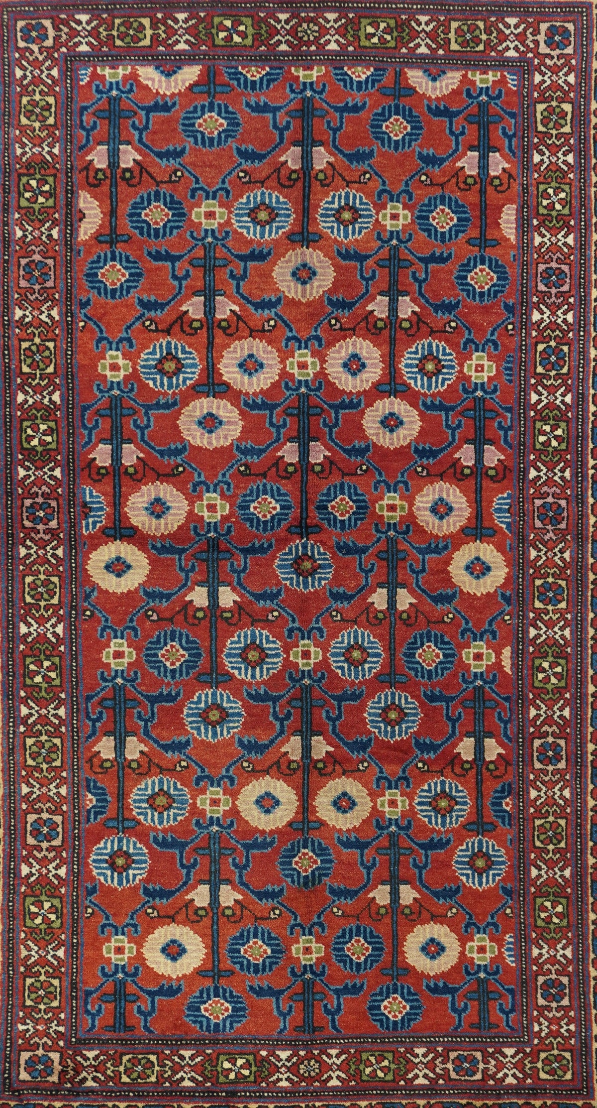 Vintage Khotan Samarkand Rug 4'4'' x 7'4''