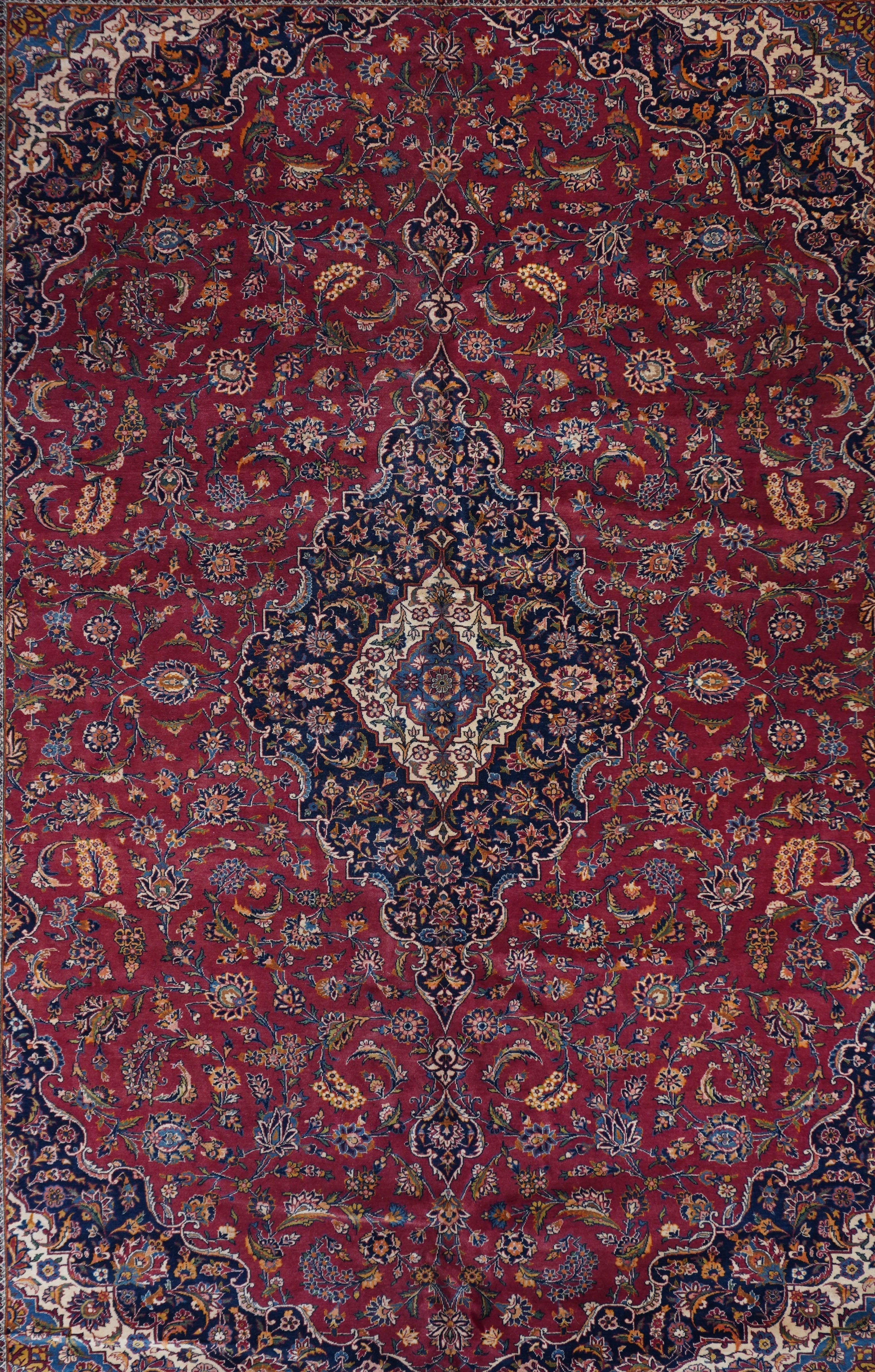 Vintage Kashan Rug 10'4'' x 14'0"