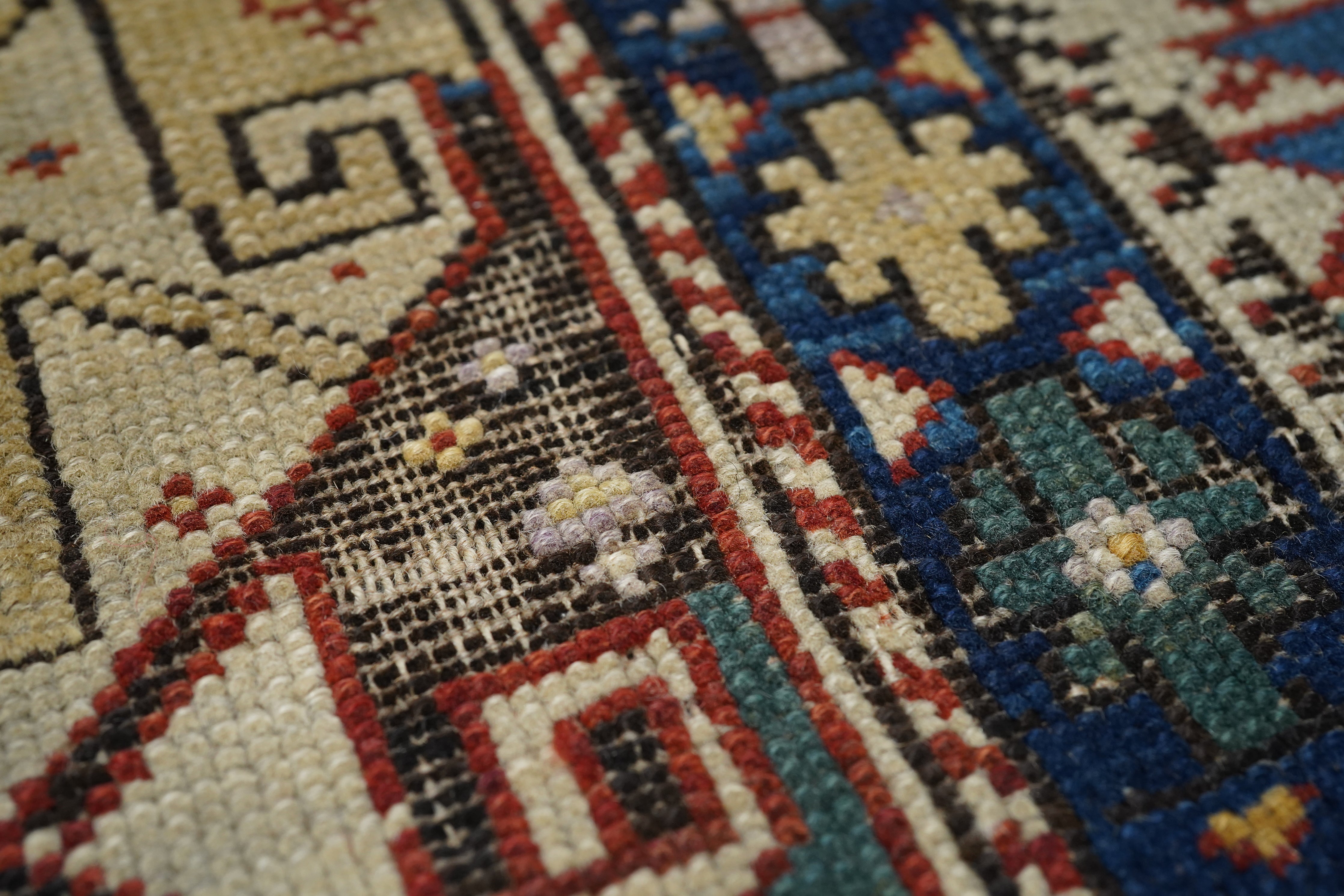 Antique Kuba Rug 3'5'' x 5'9''
