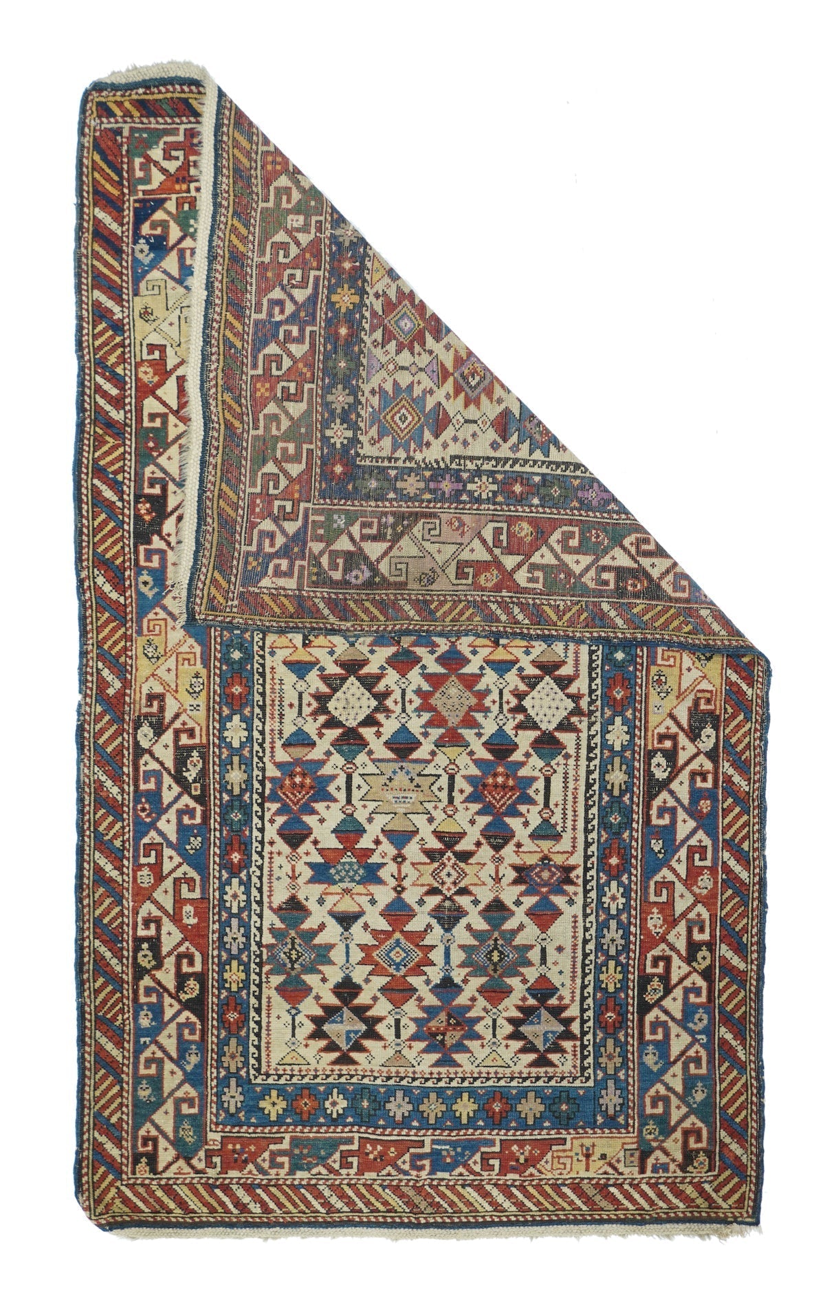 Antique Kuba Rug 3'5'' x 5'9''
