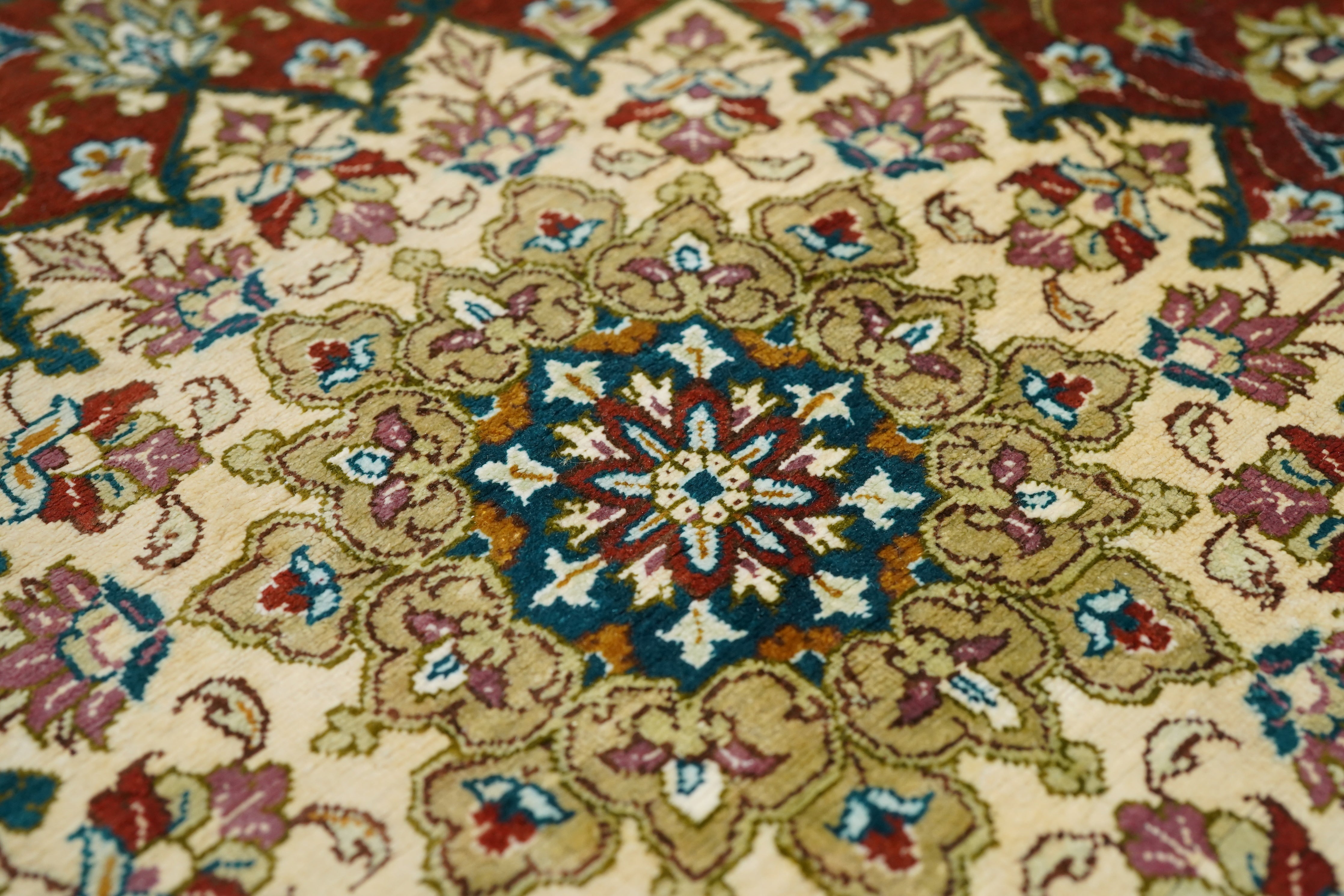 Fine Silk Qum Rug 2'3'' x 6'8''