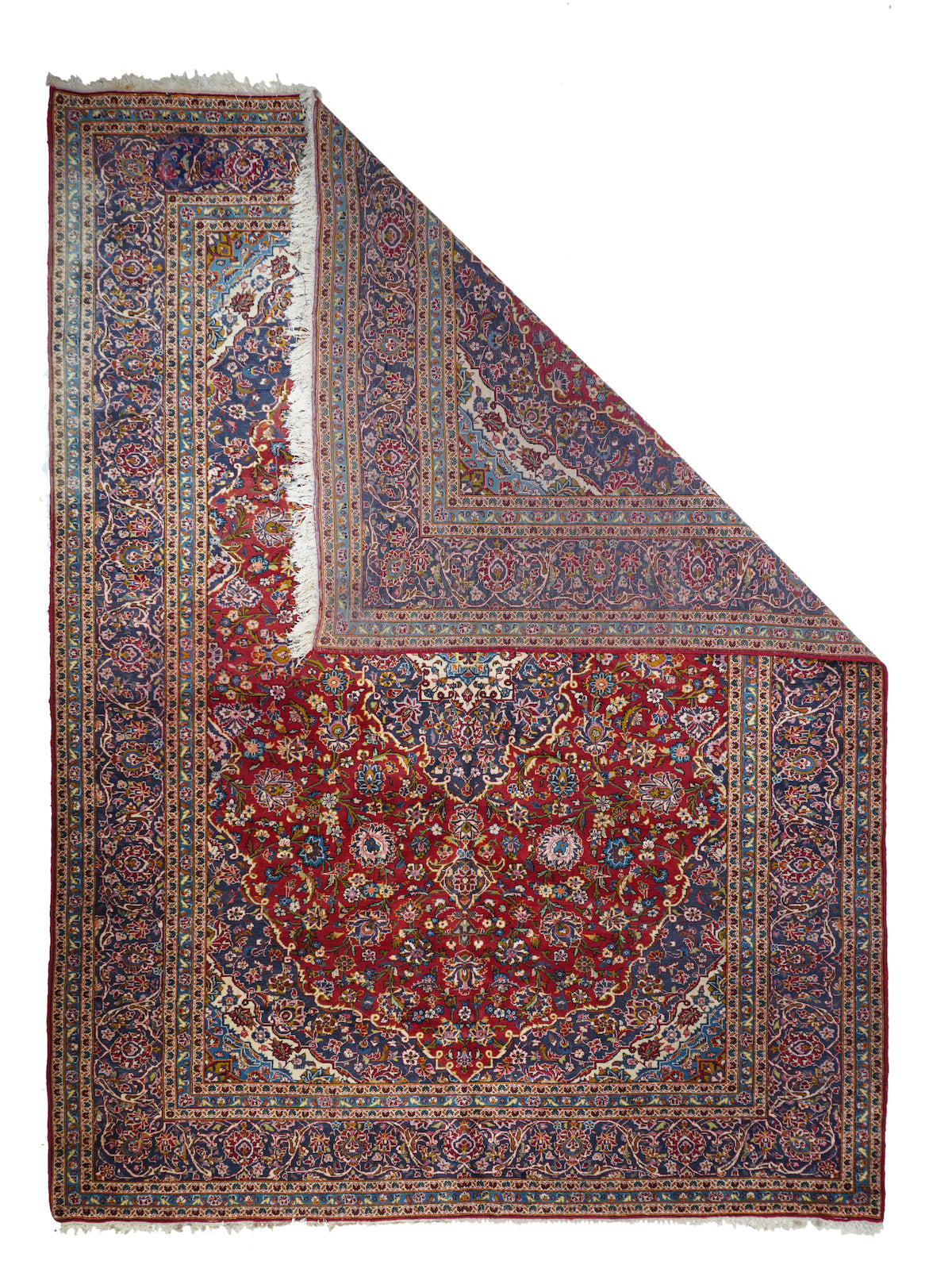 Vintage Kashan Rug 9'8'' x 13'5''