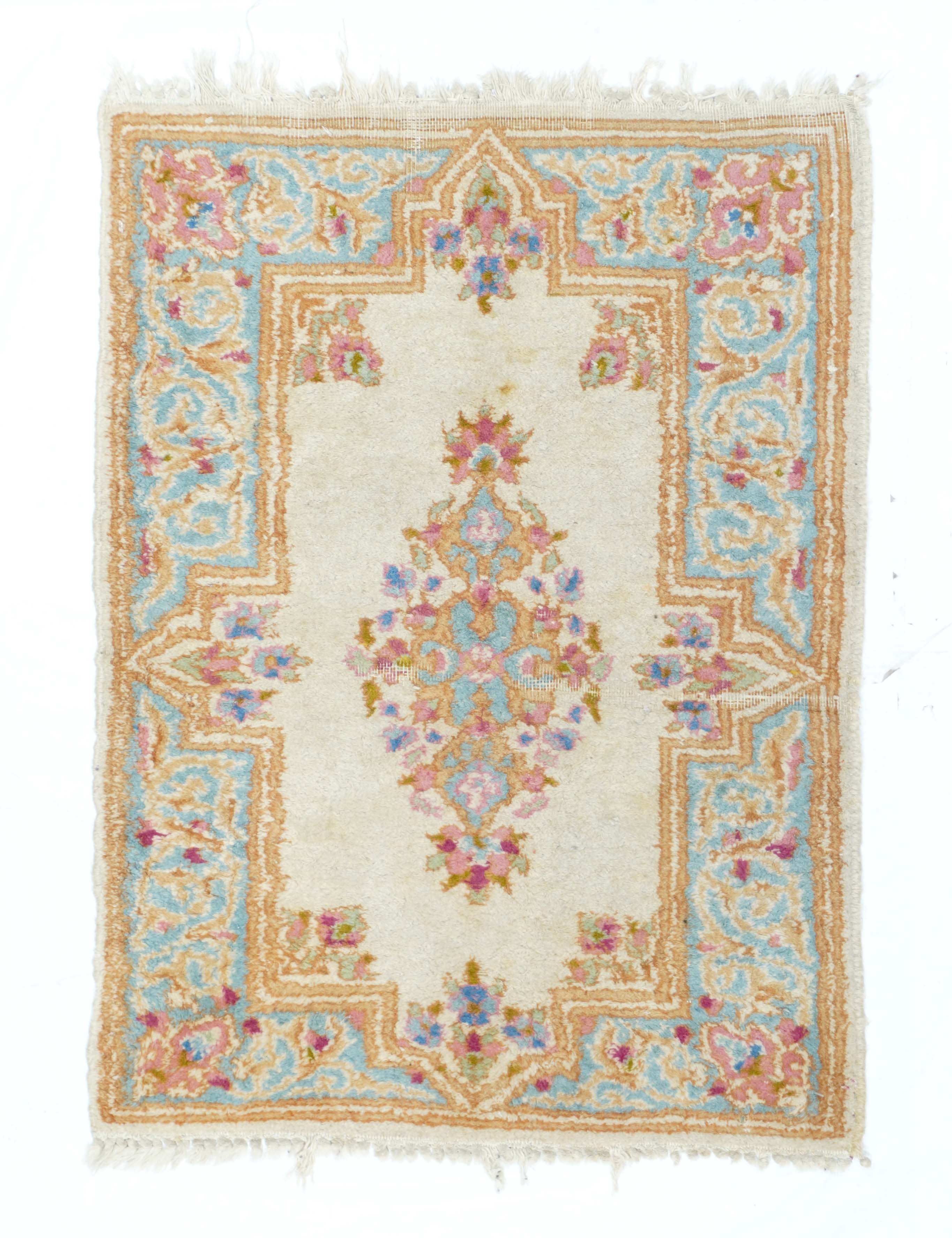 Vintage Kerman Rug 2' x 2'9''