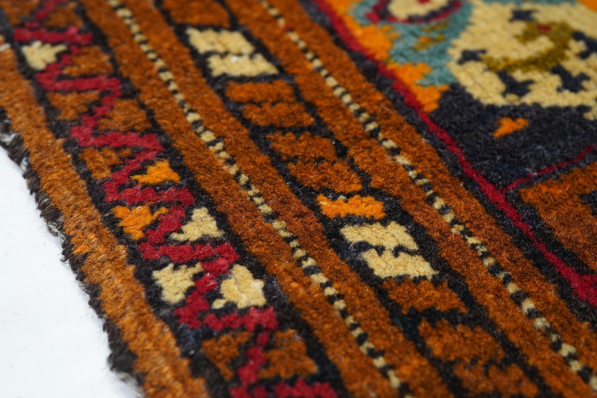 Vintage Afghan Rug 1'9'' x 2'1''