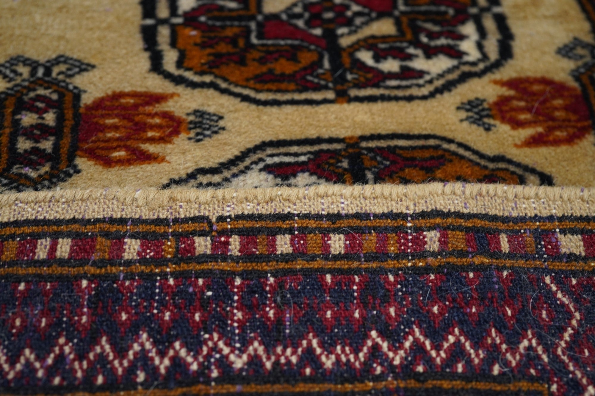 Vintage Bokara Rug 3'1'' x 5'2''